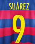 2015-16 FC Barcelona Home Shirt Suarez