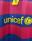 2015-16 FC Barcelona Home Shirt Suarez
