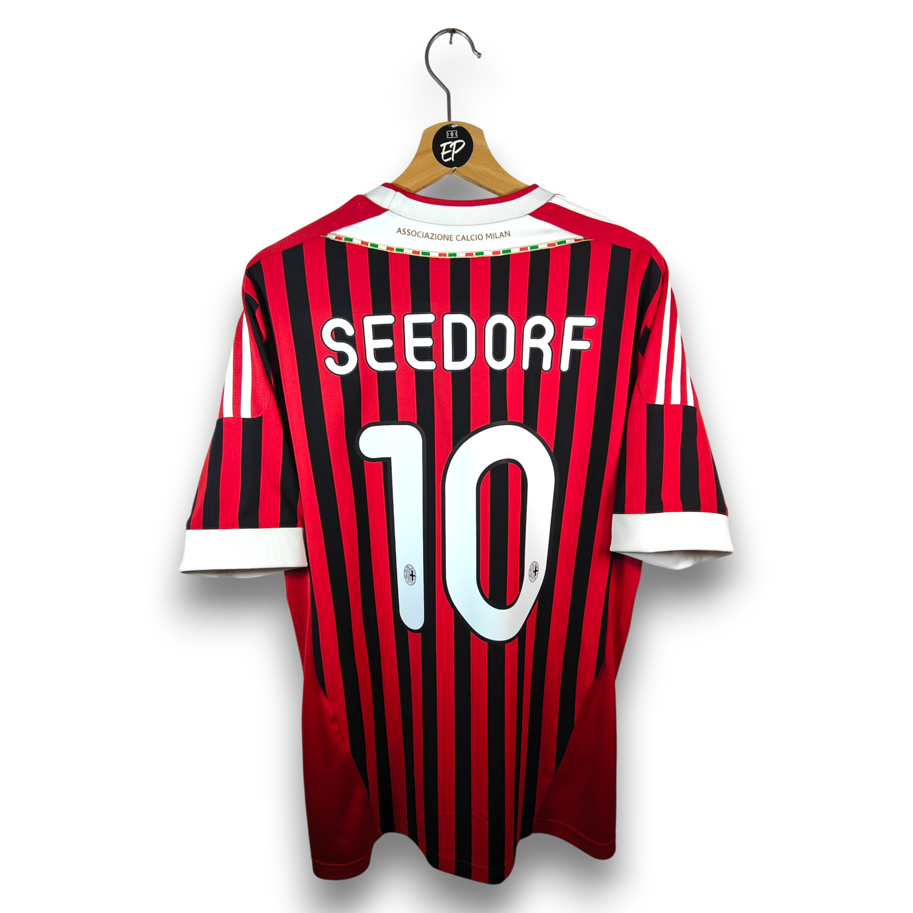 2011-12 AC Milan Home Shirt Seedorf #10 - 9/10 - (L) – V13457