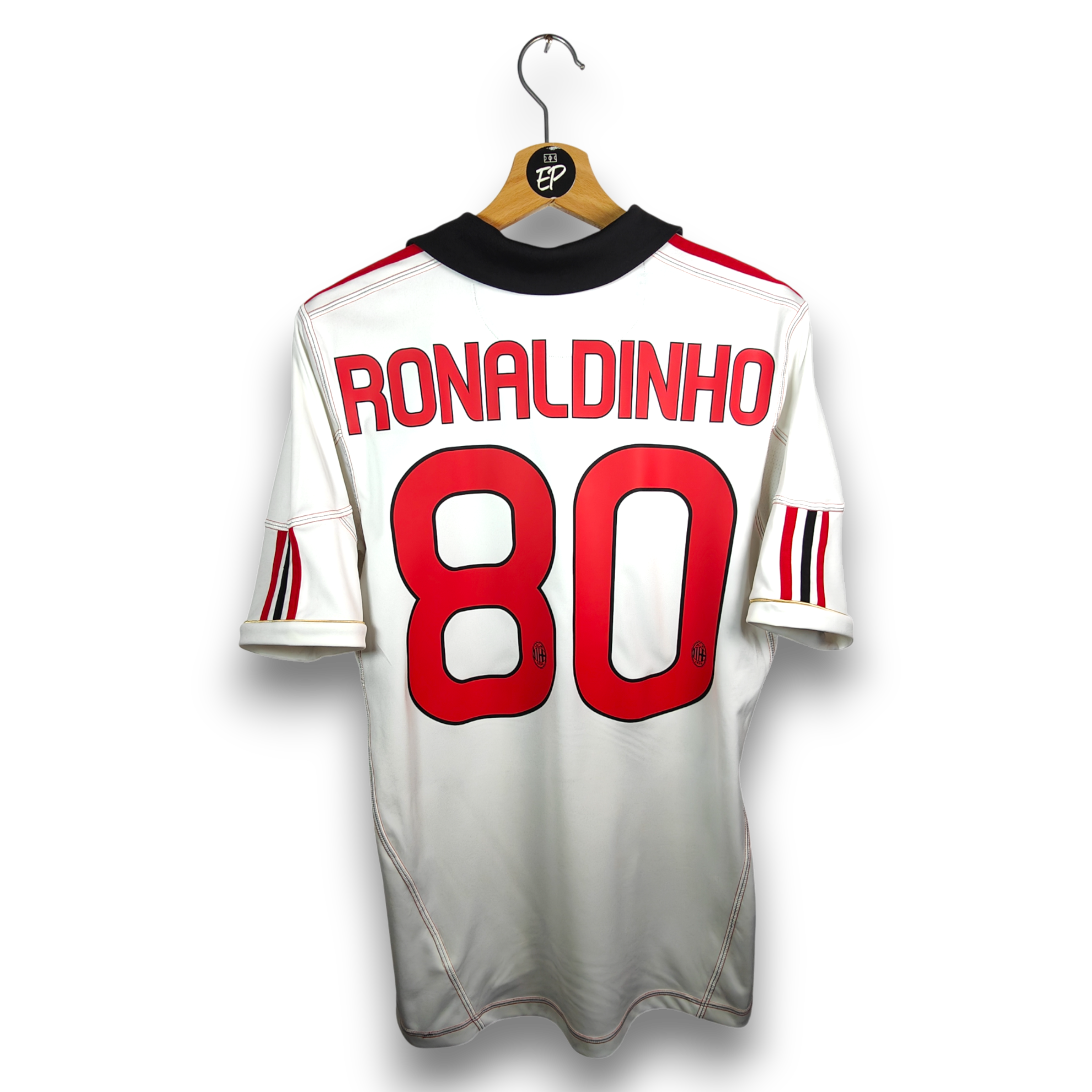 2010-11 AC Milan Away Shirt Ronaldinho #80 - 9/10 - (S) – P96277