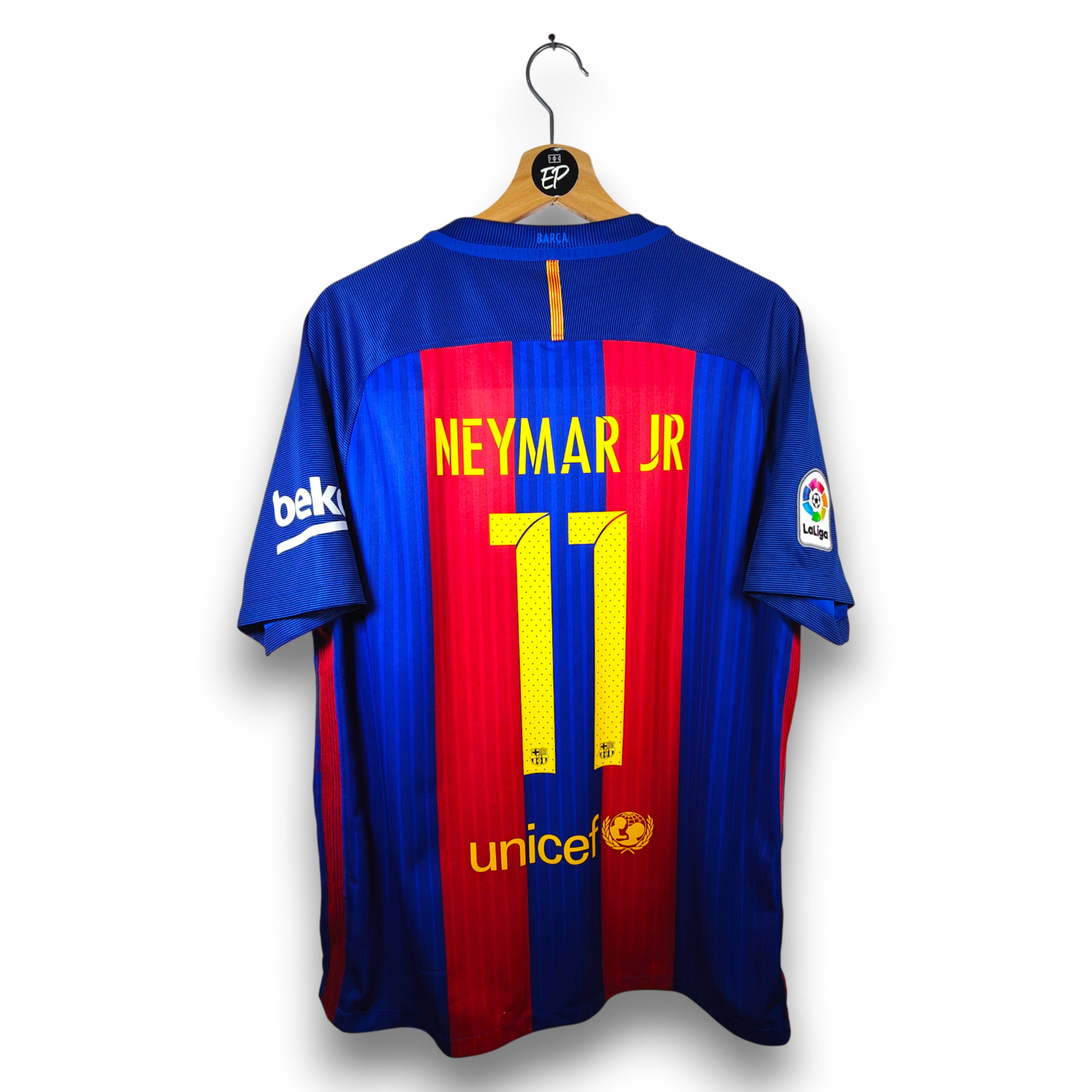 2016-17 FC Barcelona Home Shirt Neymar #11 - 6.5/10 - (L) – 776850