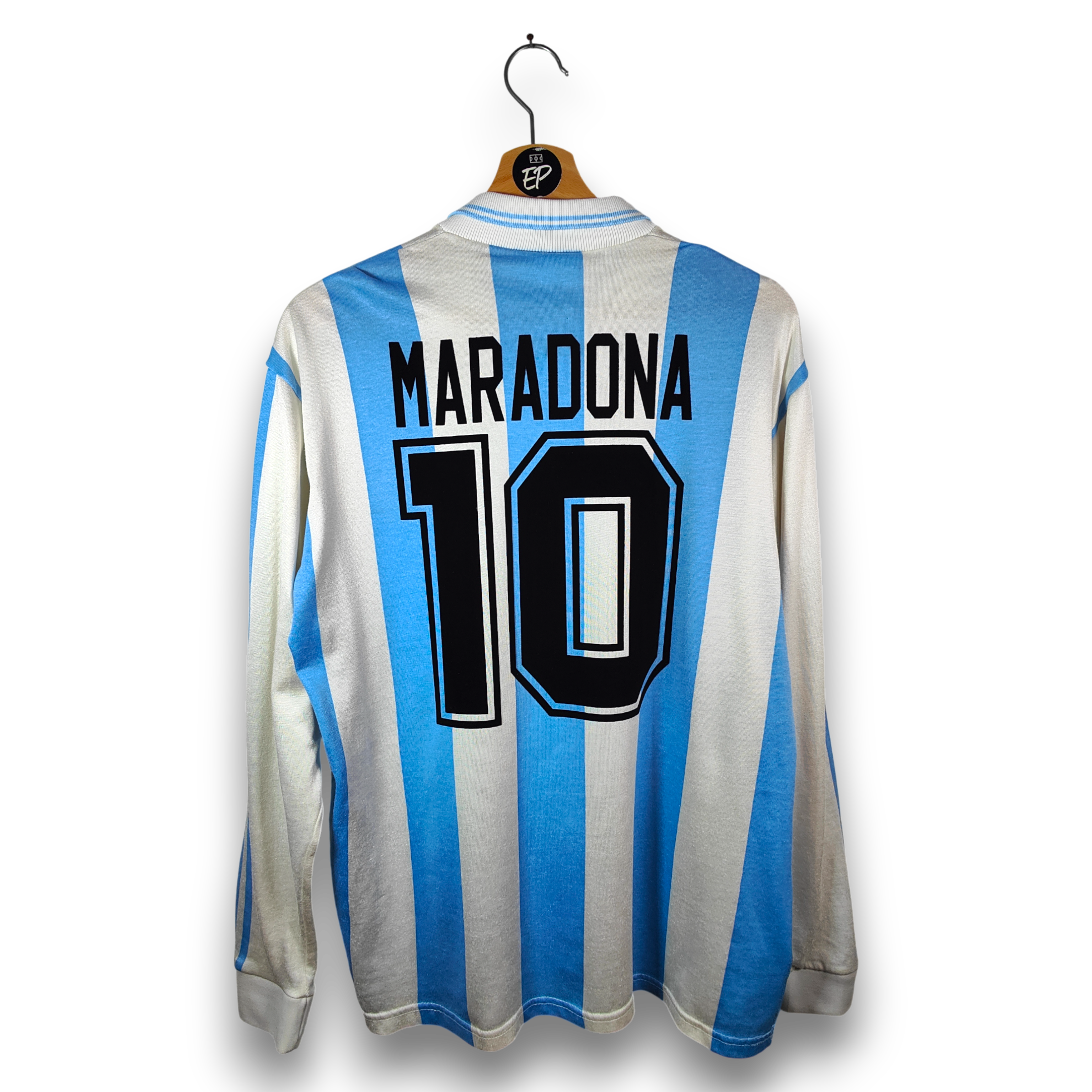 1994 Argentina Home Shirt Maradona LS #10 - 9/10 - (M) – – Eternal