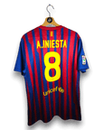2011-12 FC Barcelona Home Shirt Iniesta