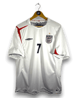 2005-07 England Home Shirt Beckham
