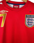 AUCTION 2006 - 08 England Away Shirt Beckham 7 - 8/10 - (L) - Eternal Pitch