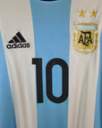 AUCTION 2016 - 17 Argentina Home Shirt Messi 10 - 8.5/10 - (XL) - Eternal Pitch