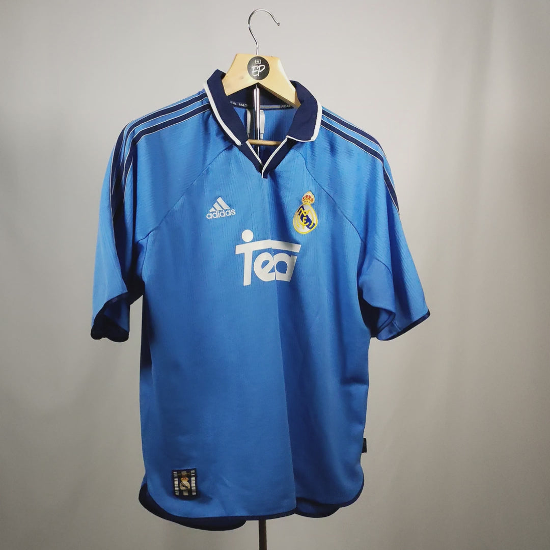 1999-01 Real Madrid Third Shirt Raul #7 - 9/10 - (XL