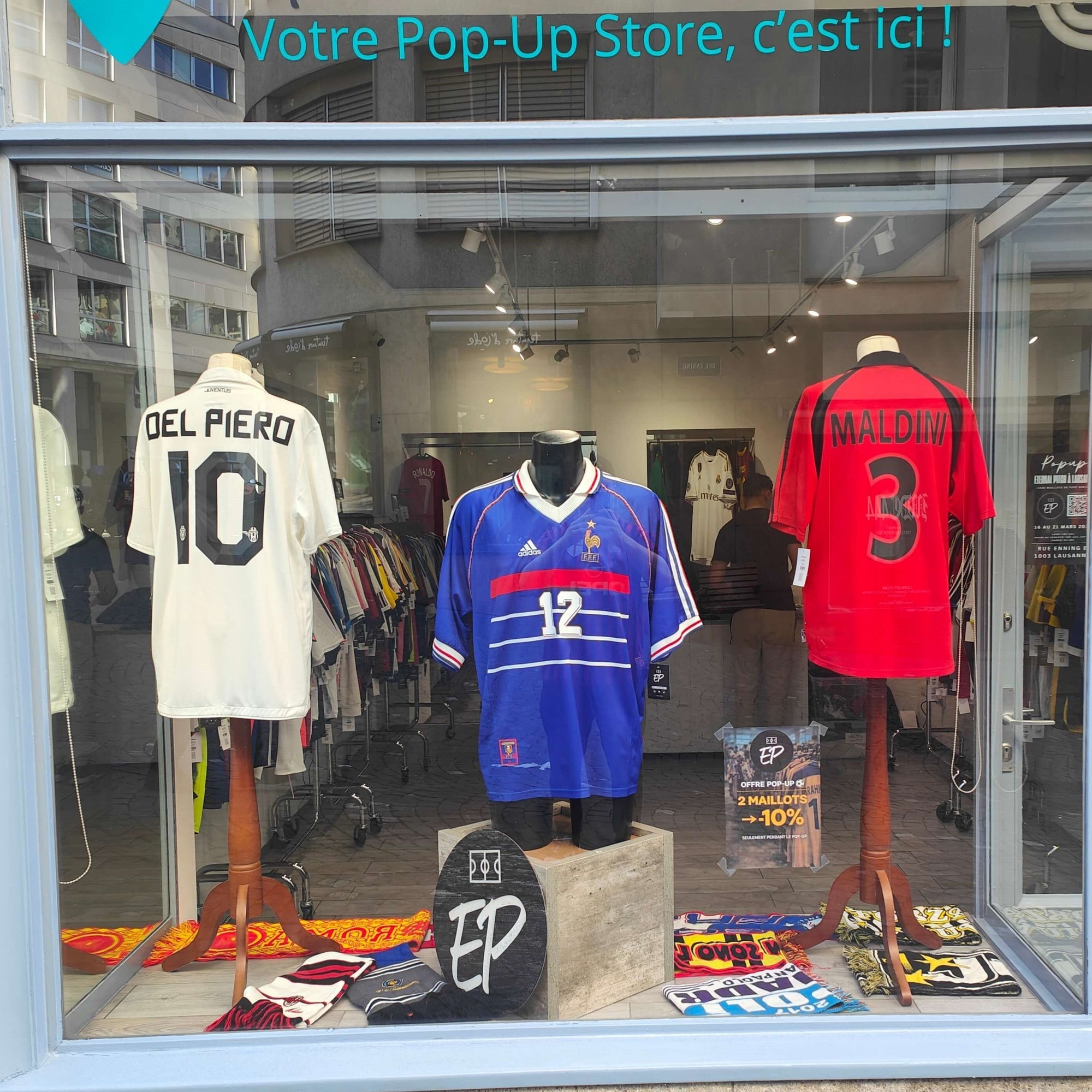 EternalPitch Popup Lausanne: Vintage Football Shirts Switzerland