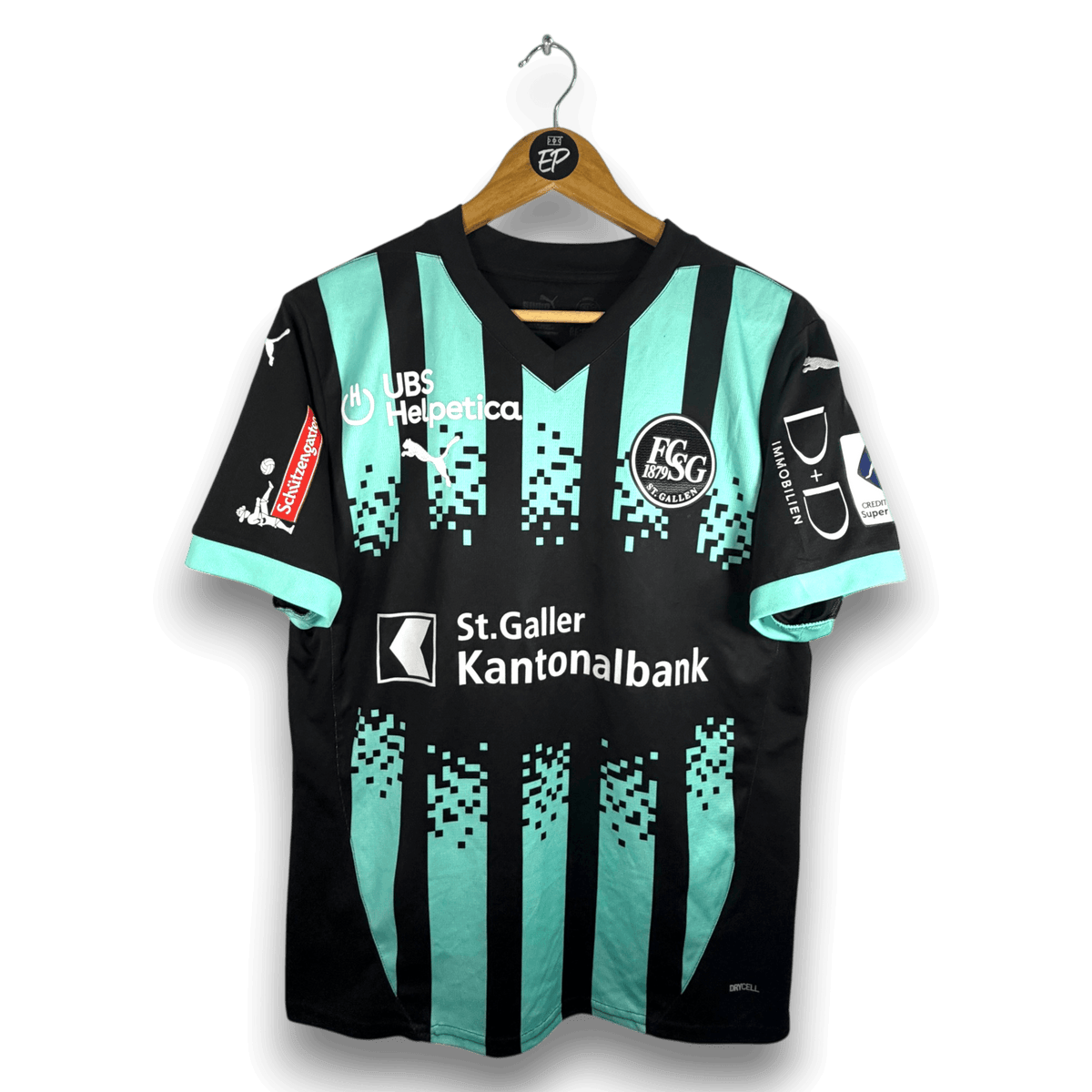 2024-25 St-Gallen Away Shirt Match Issue Vandermersch 