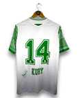 2023-24 Yverdon Sport Home Shirt Match Issue SIGNED Kury 
