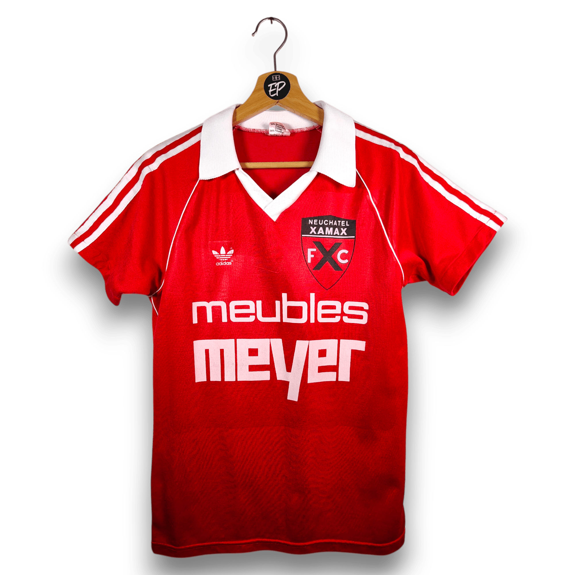 1980 - 82 Neuchatel Xamax Home Shirt MATCH WORN 12 - 9/10 - (M) - Eternal Pitch