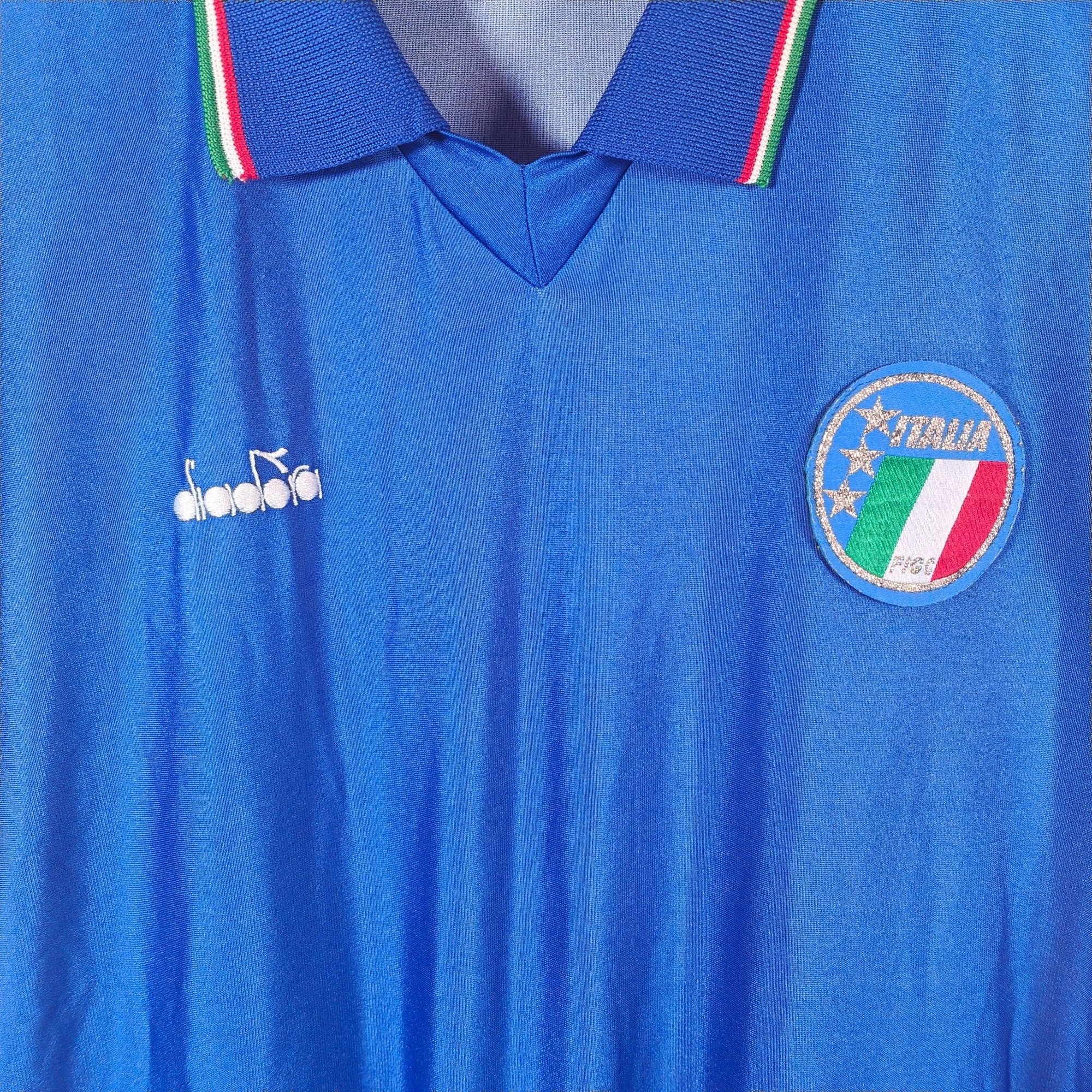 1986 - 90 Italy Home Shirt - 9.5/10 - (L slim) - Eternal Pitch