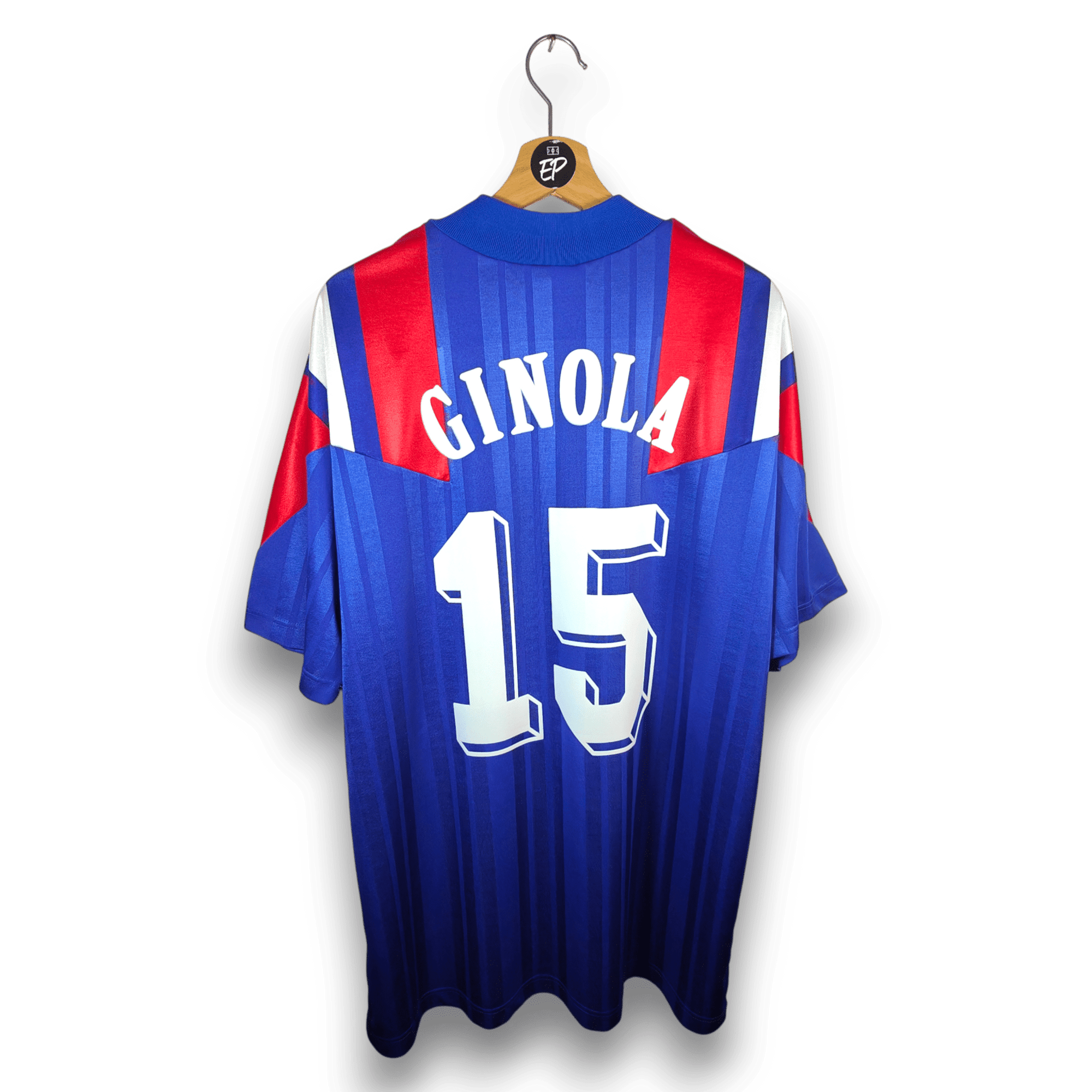 1992 - 93 France Home Shirt Ginola 15 - 9/10 - (XL) - Eternal Pitch