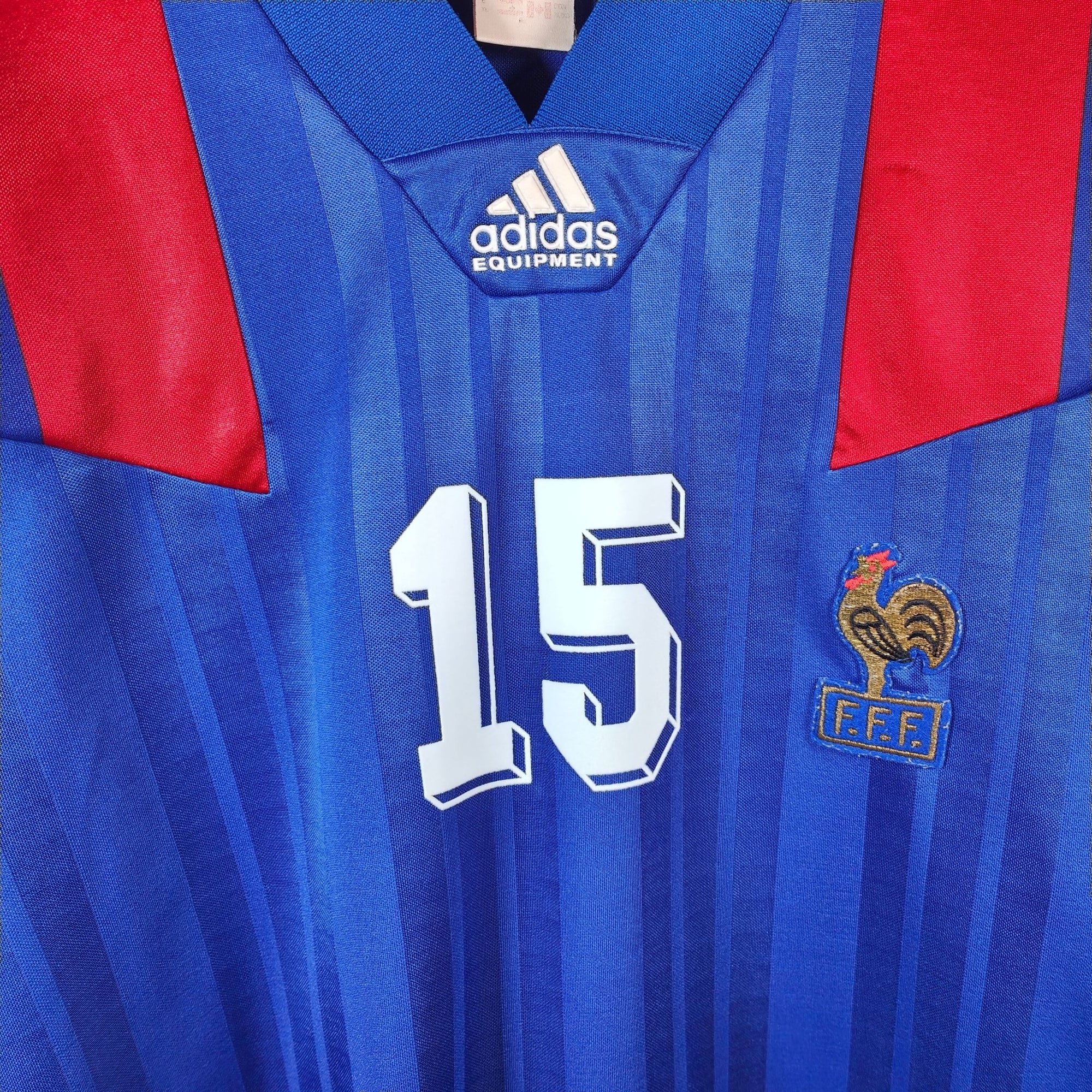 1992 - 93 France Home Shirt Ginola 15 - 9/10 - (XL) - Eternal Pitch