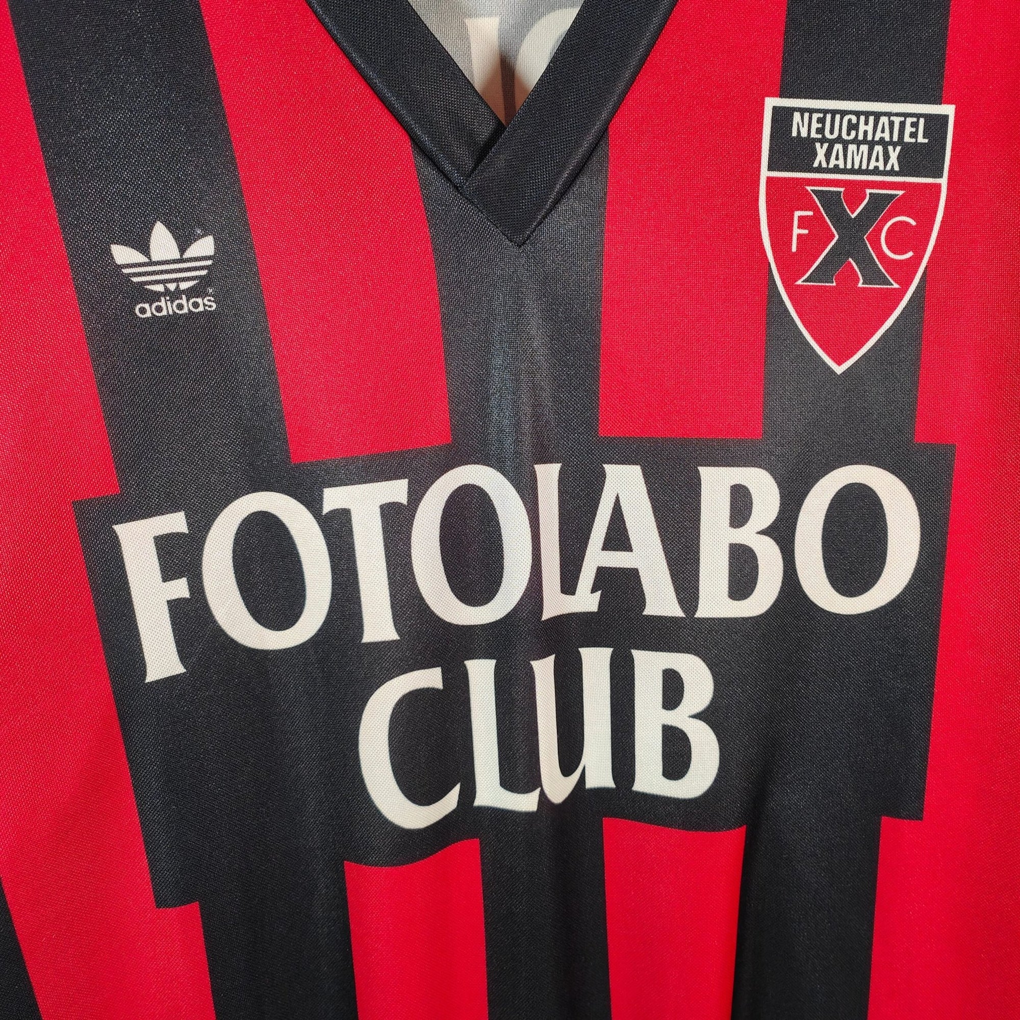 1992 - 93 Neuchatel Xamax Match Issue Home Shirt 2 - 9/10 - (XL) - Eternal Pitch