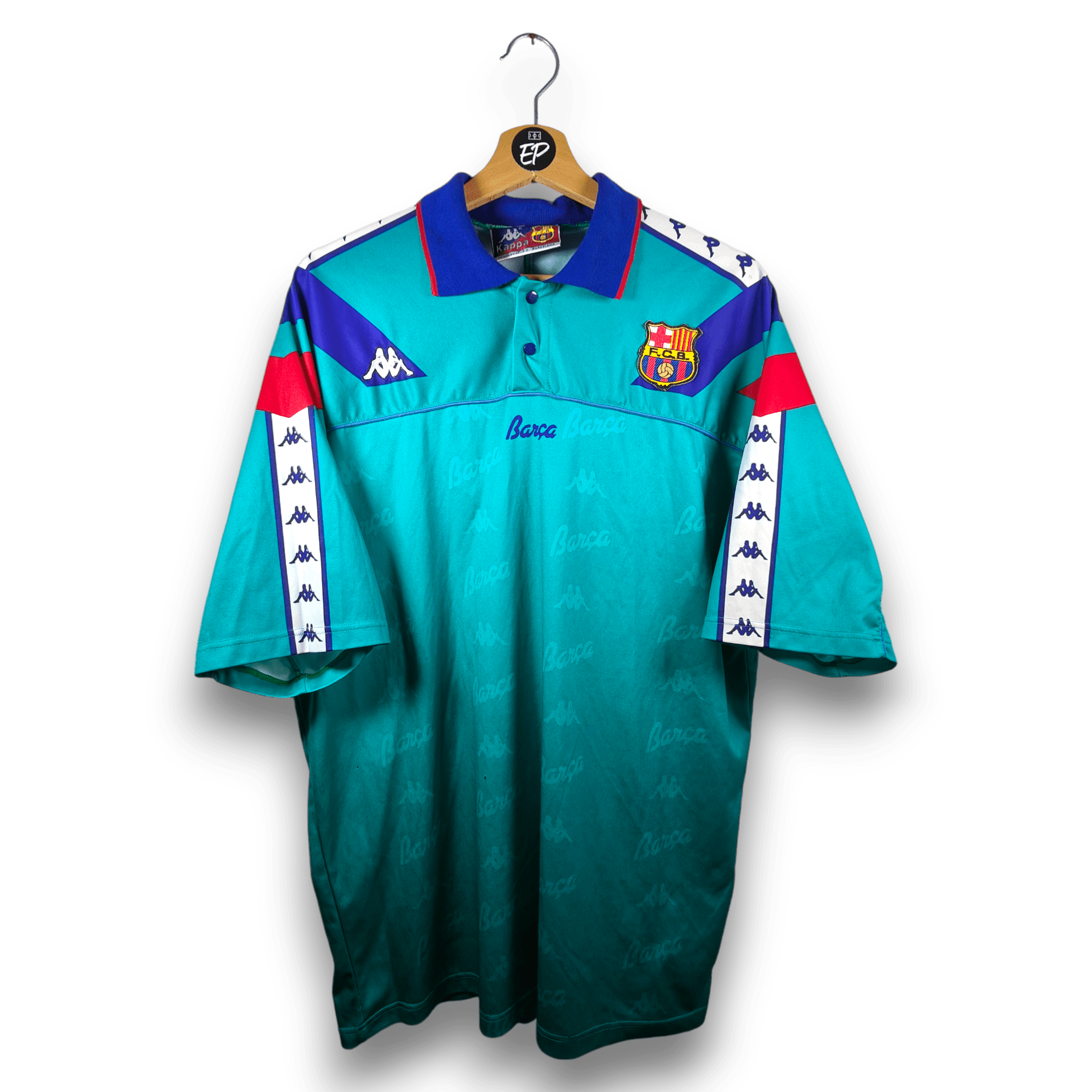 1992 - 95 FC Barcelona Away Shirt - 7.5/10 - (XL) - Eternal Pitch