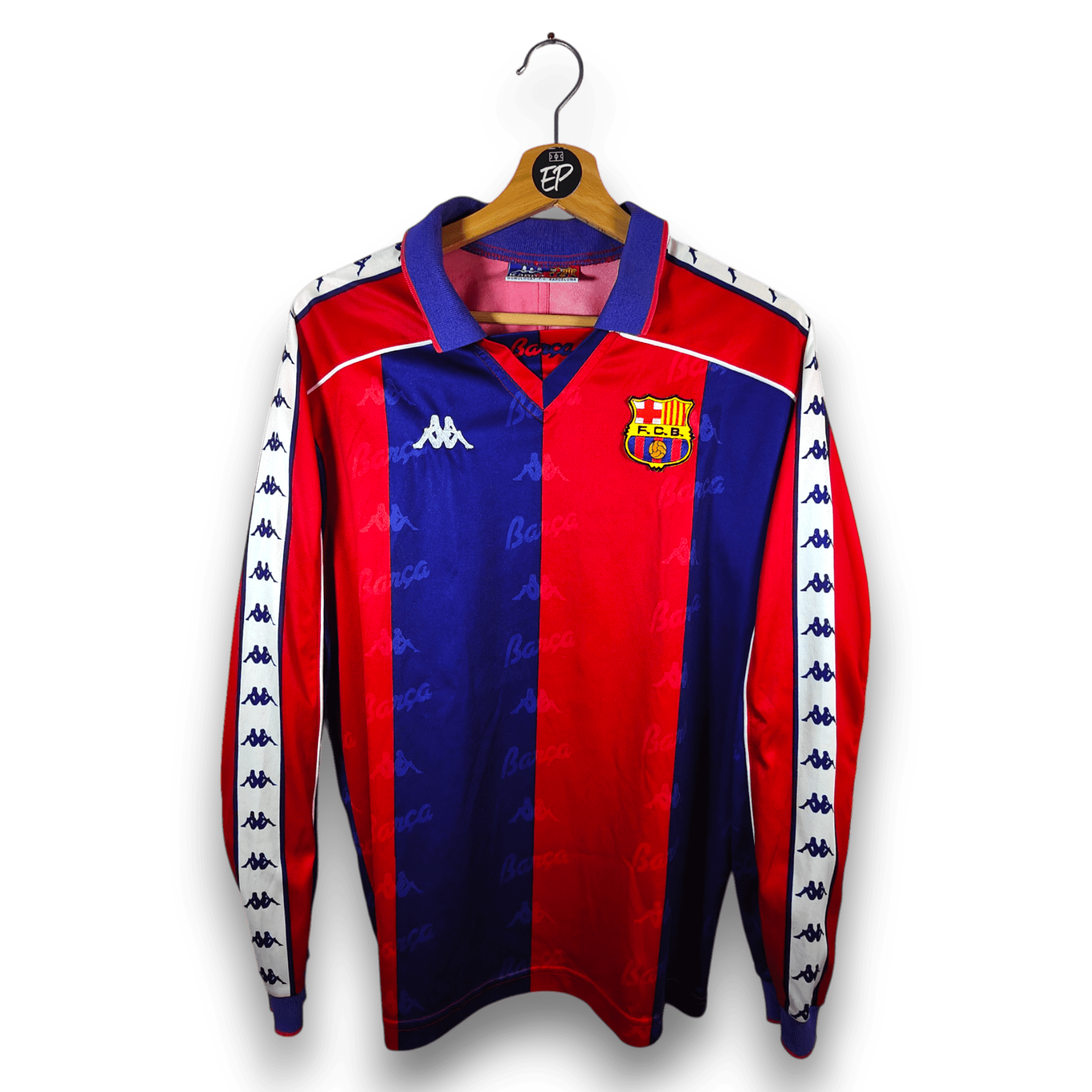 1992 - 95 FC Barcelona Home LS Shirt - 8.5/10 - (M) - Eternal Pitch
