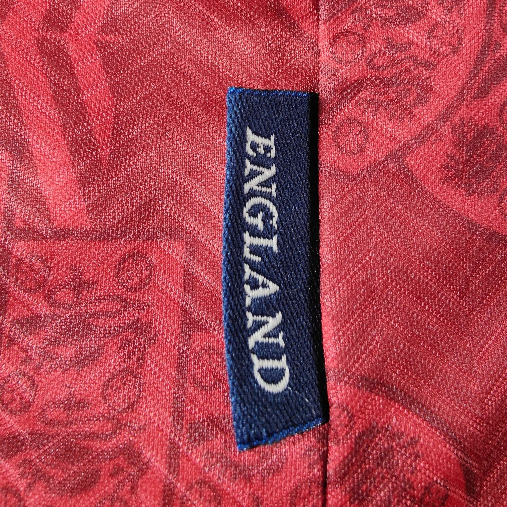 1993 - 95 England Away Shirt Gascoigne 8 - 8.5/10 - (L) - Eternal Pitch