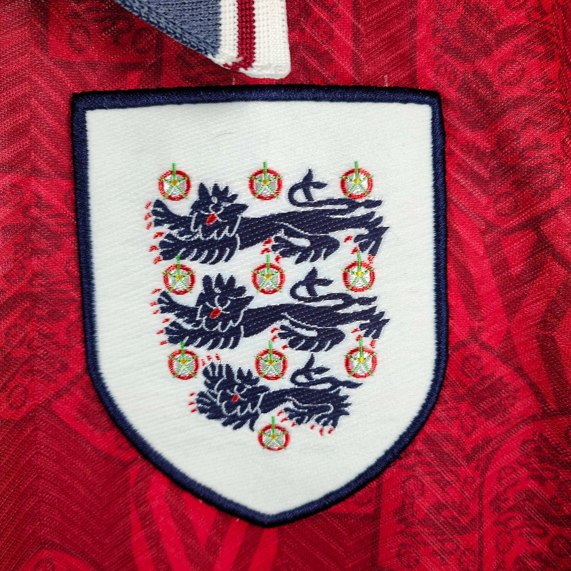 1993 - 95 England Away Shirt Gascoigne 8 - 8.5/10 - (L) - Eternal Pitch