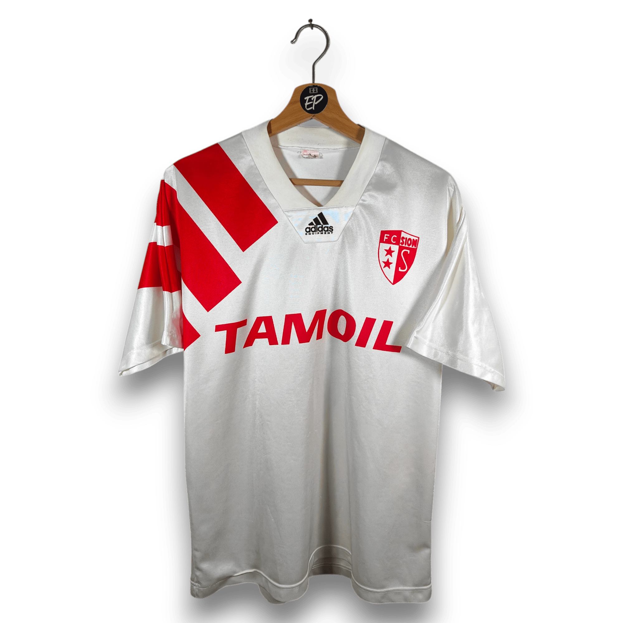 1993 - 95 FC Sion home Shirt MATCH ISSUE 9 - 8/10 - (M) - Eternal Pitch