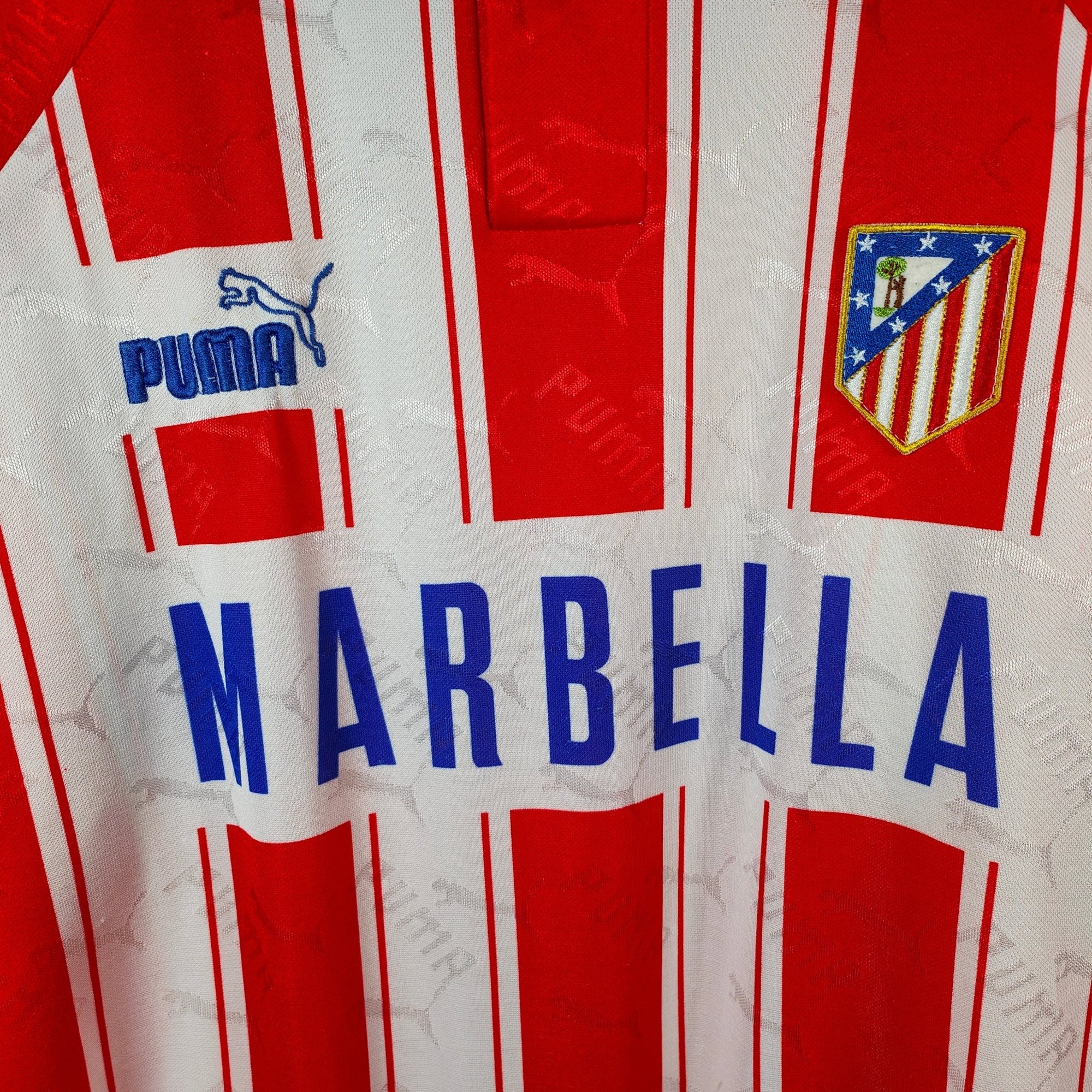 1994 - 95 Atletico Madrid Home Shirt - 8.5/10 - (XL) - Eternal Pitch