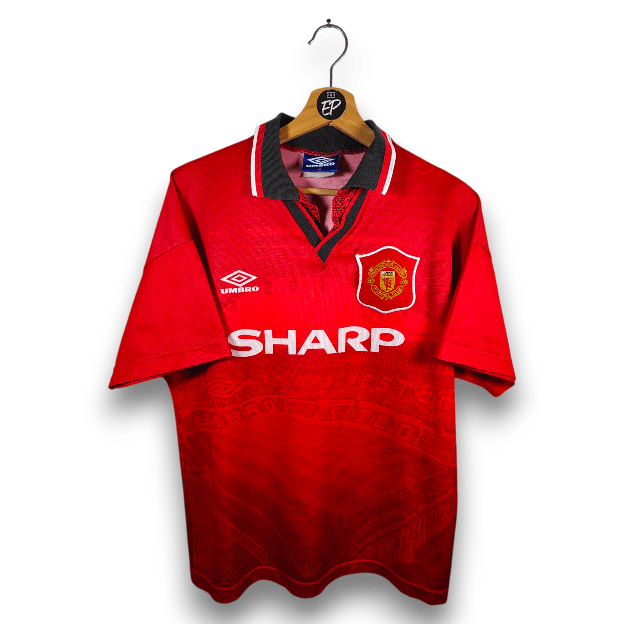 1994 - 96 Manchester United Home Shirt Cantona 7 - 8/10 - (M) - Eternal Pitch