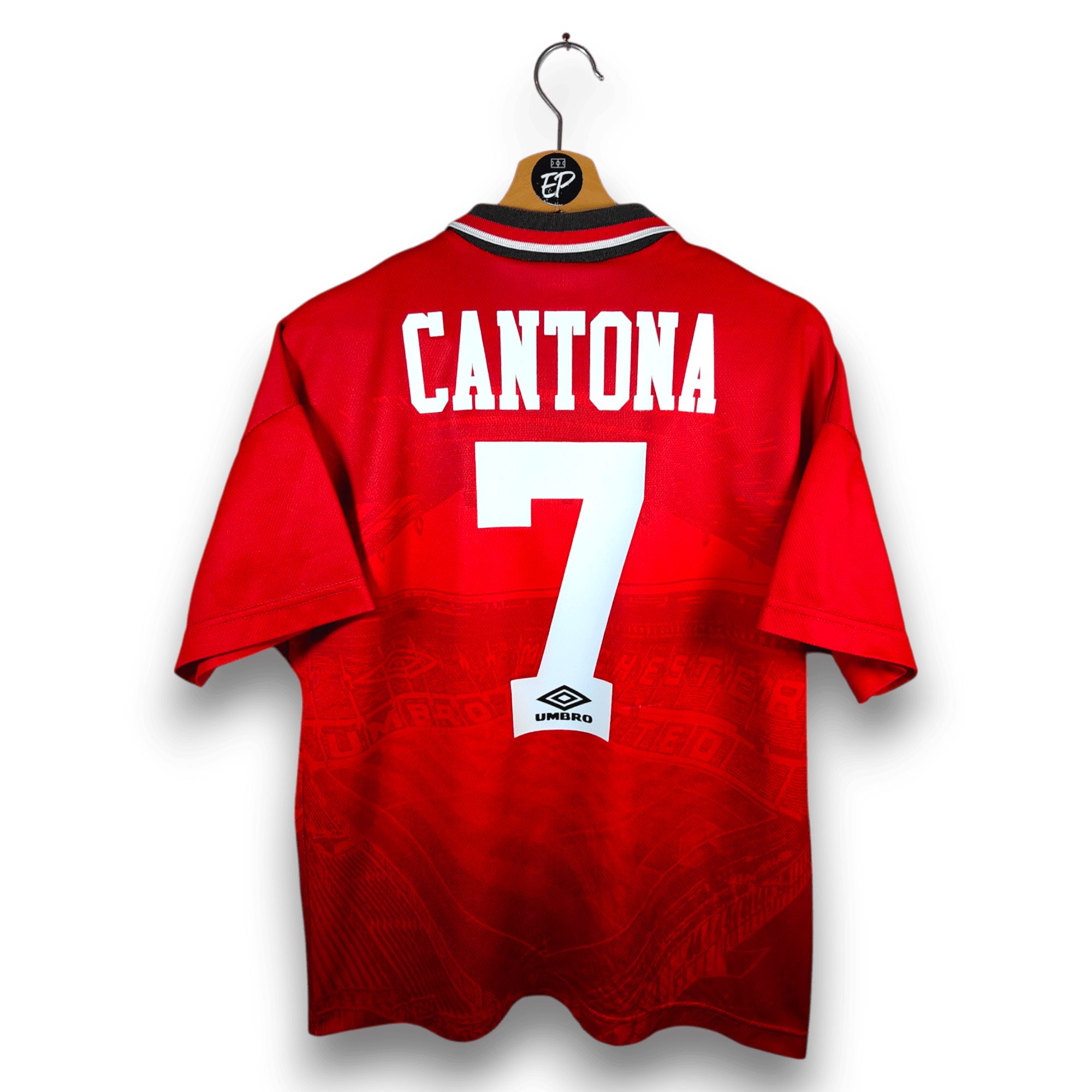 1994 - 96 Manchester United Home Shirt Cantona 7 - 8/10 - (M) - Eternal Pitch