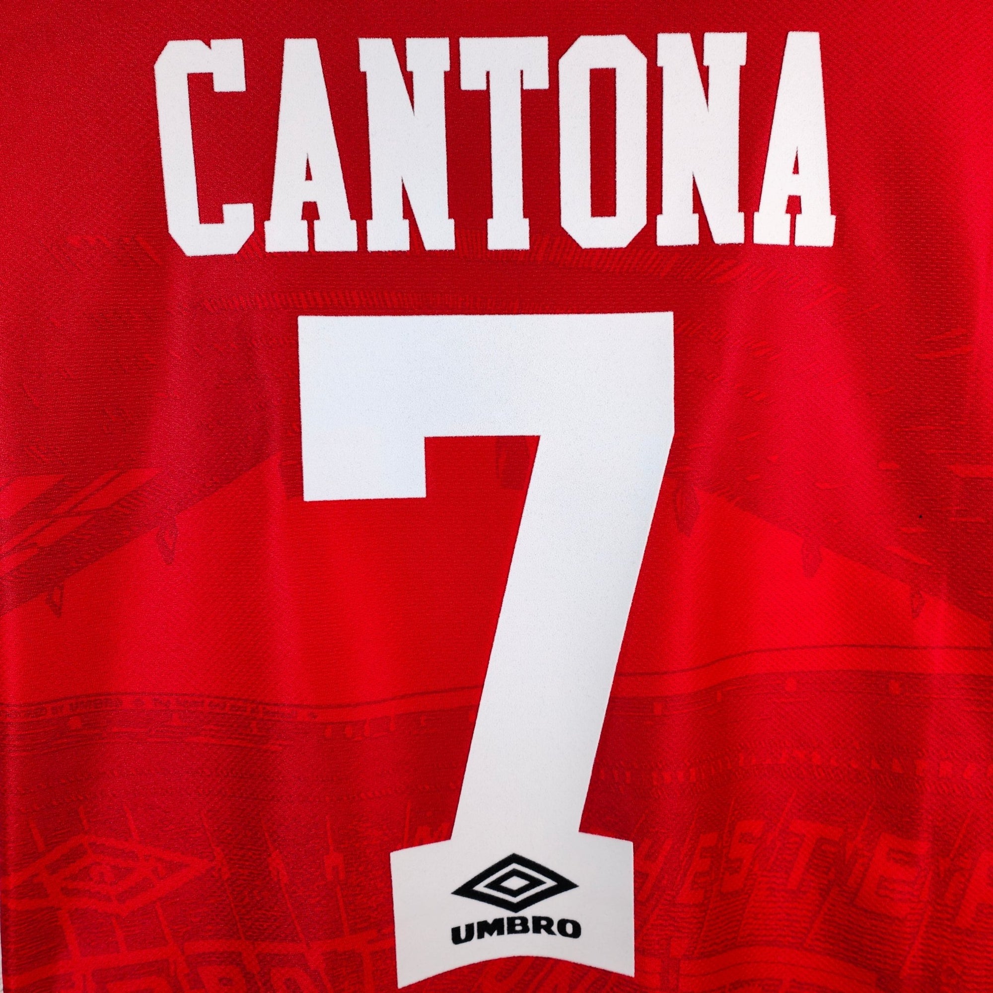 1994 - 96 Manchester United Home Shirt Cantona 7 - 9/10 - (XL) - Eternal Pitch