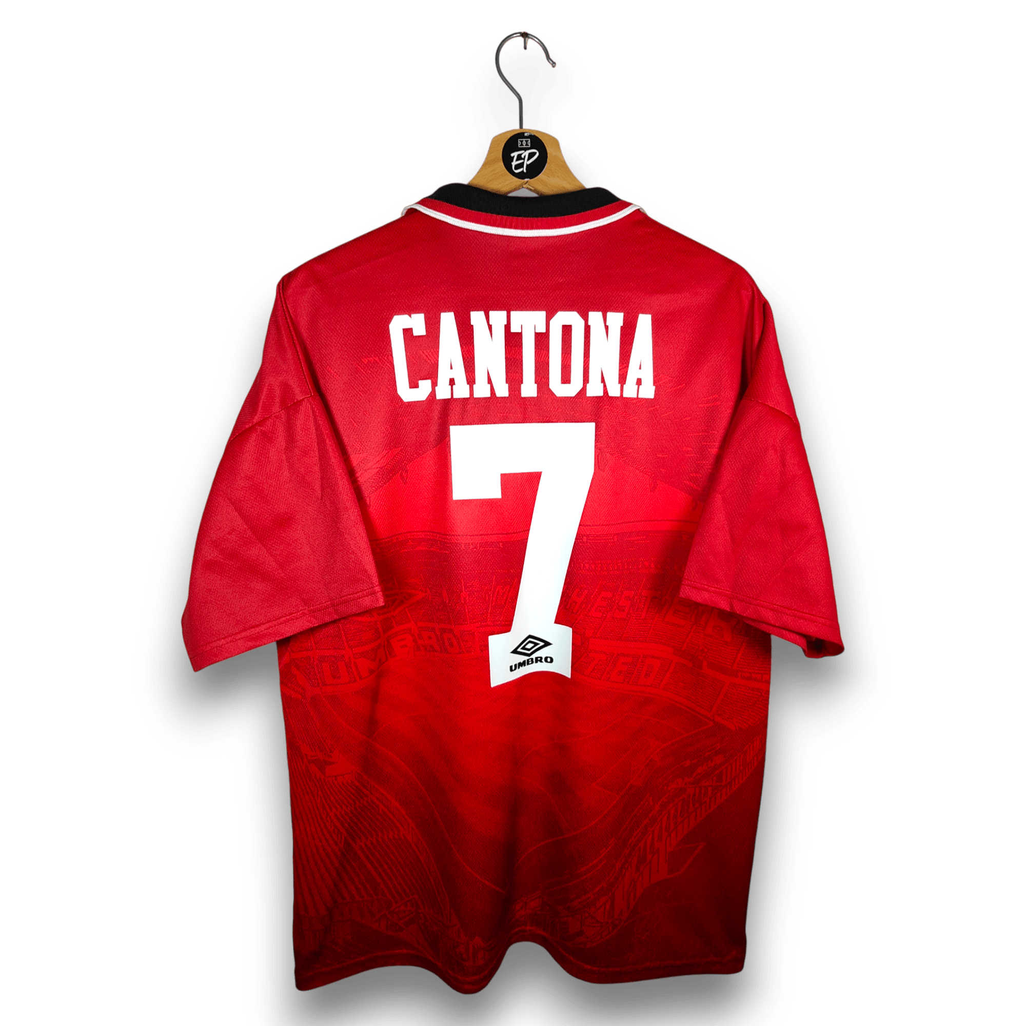 1994 - 96 Manchester United Home Shirt Cantona 7 - 9.5/10 - (L) - Eternal Pitch
