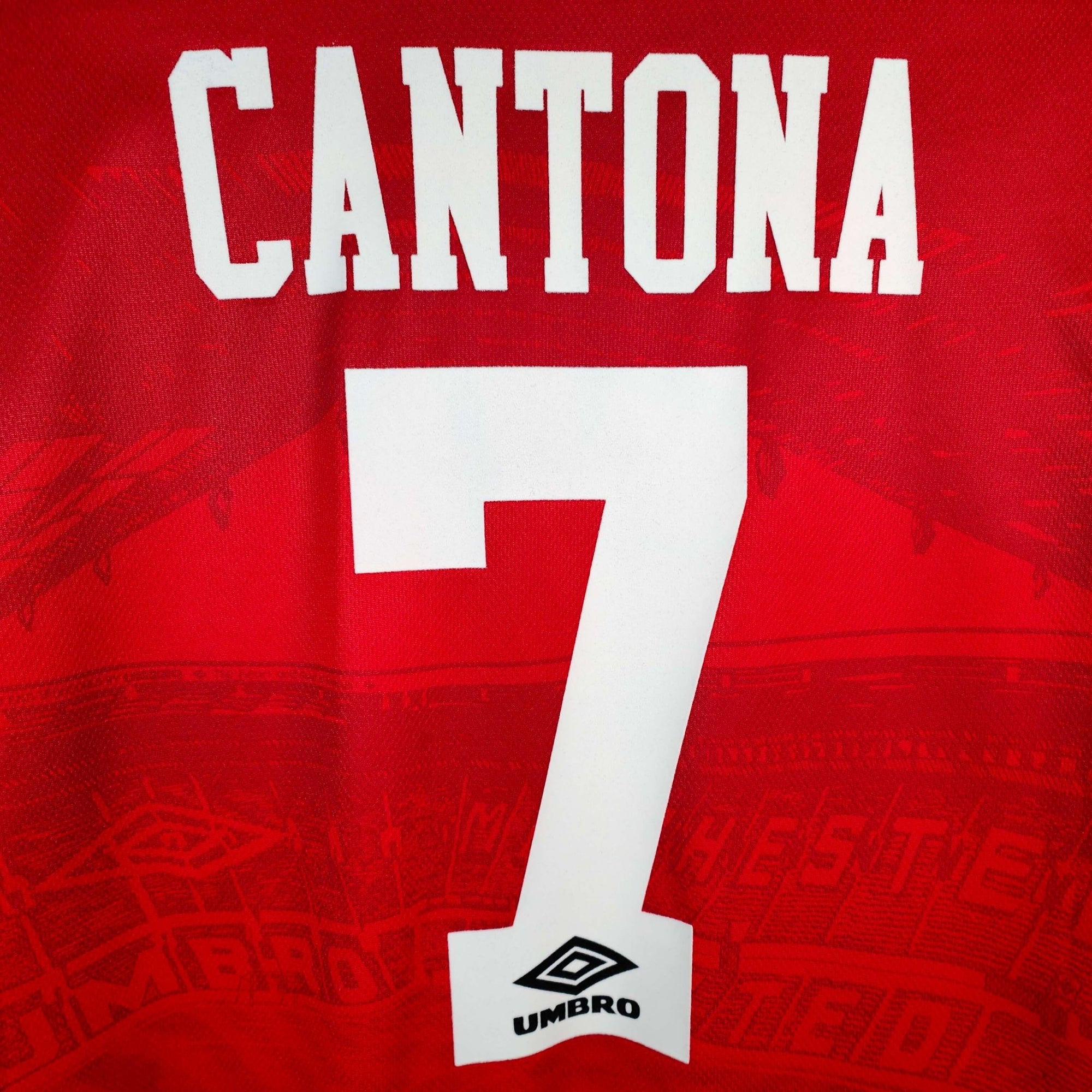 1994 - 96 Manchester United Home Shirt Cantona 7 - 9.5/10 - (L) - Eternal Pitch