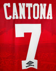 1994 - 96 Manchester United Home Shirt Cantona 7 - 9.5/10 - (L) - Eternal Pitch