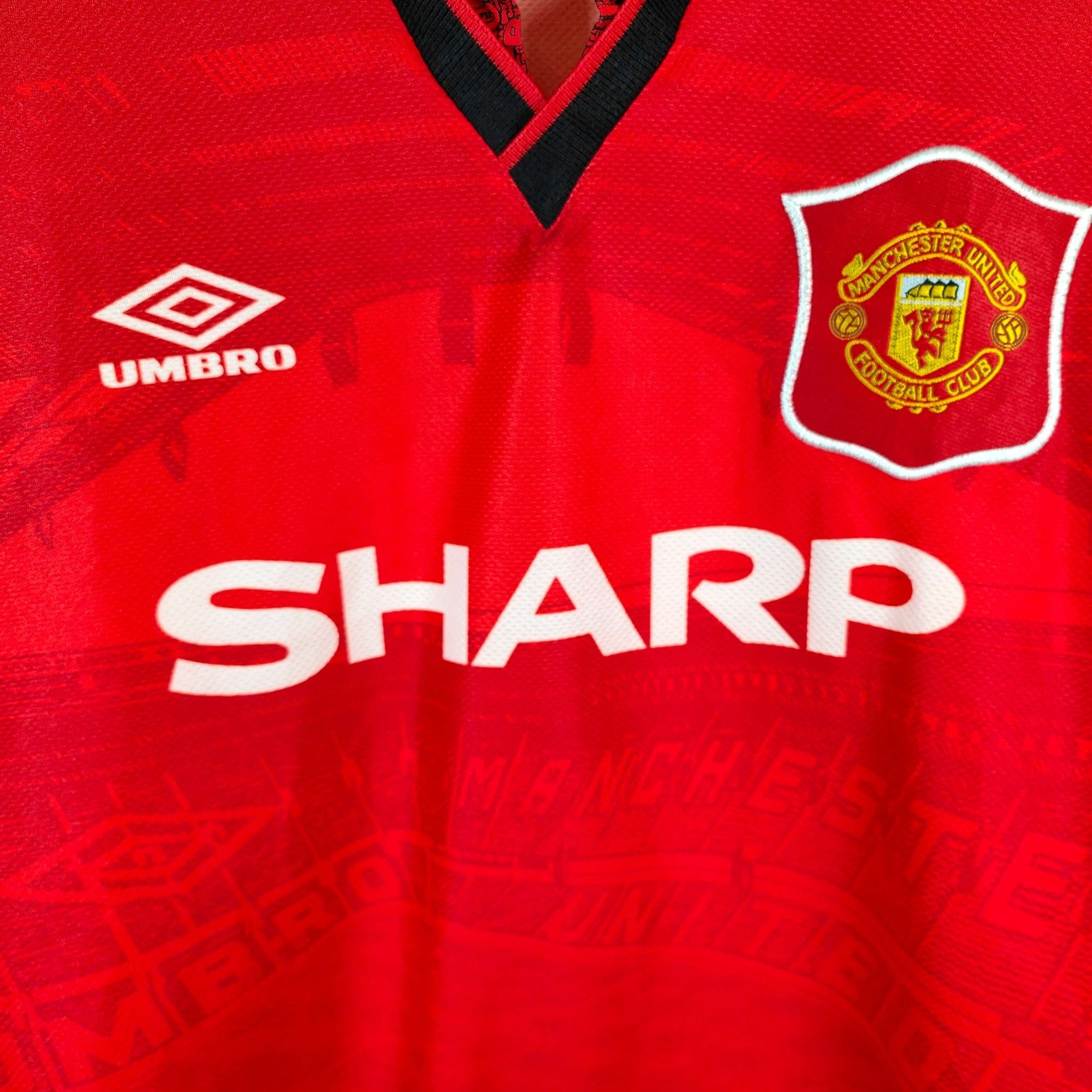 1994 - 96 Manchester United Home Shirt Cantona 7 - 9.5/10 - (XL) - Eternal Pitch