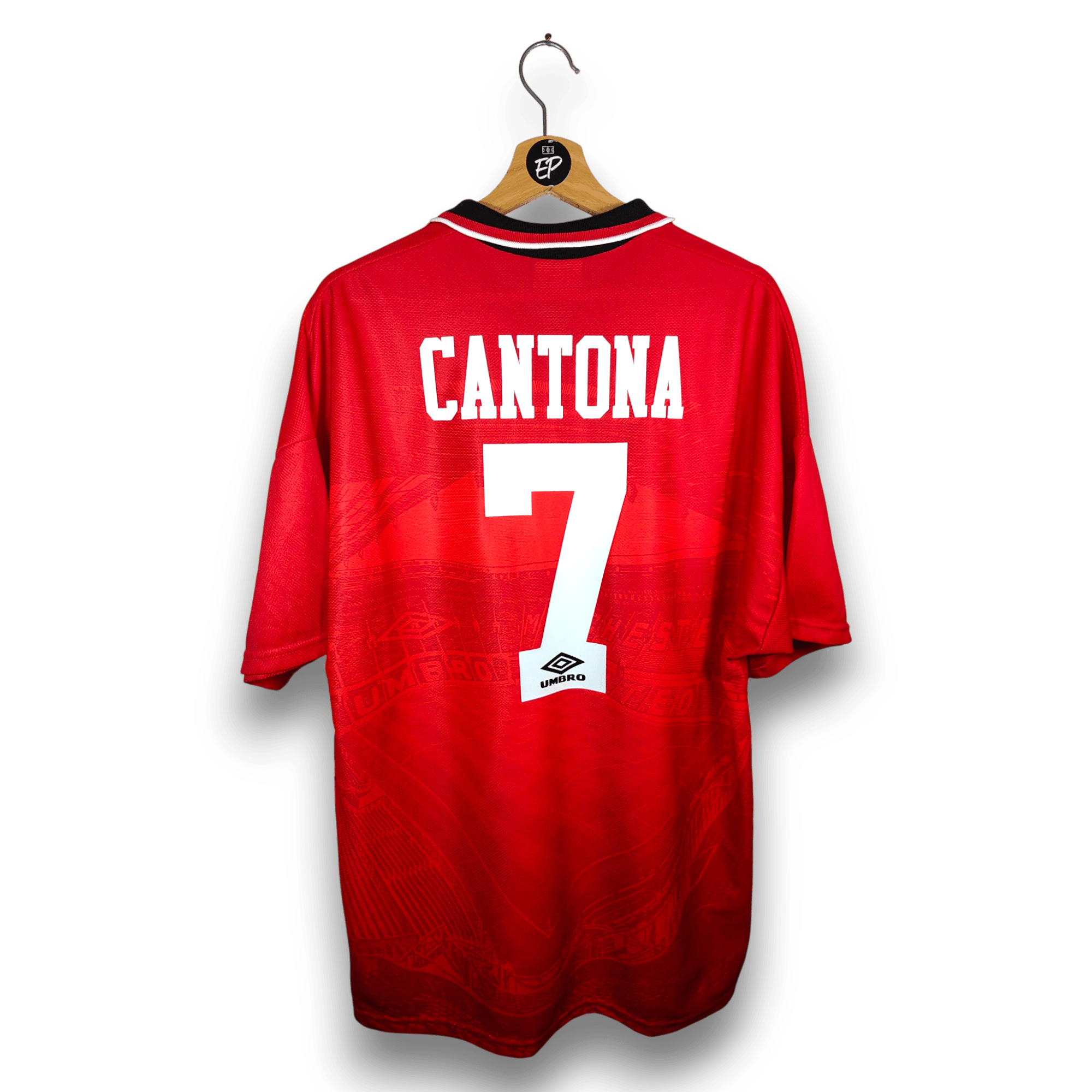 1994 - 96 Manchester United Home Shirt Cantona 7 - 9.5/10 - (XL) - Eternal Pitch