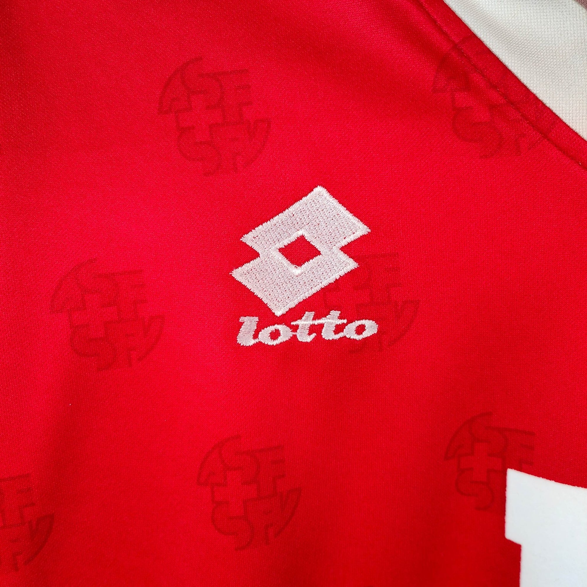 1994 - 96 Switzerland Home Shirt Chapuisat LS 11 - 9/10 - (XL) - Eternal Pitch