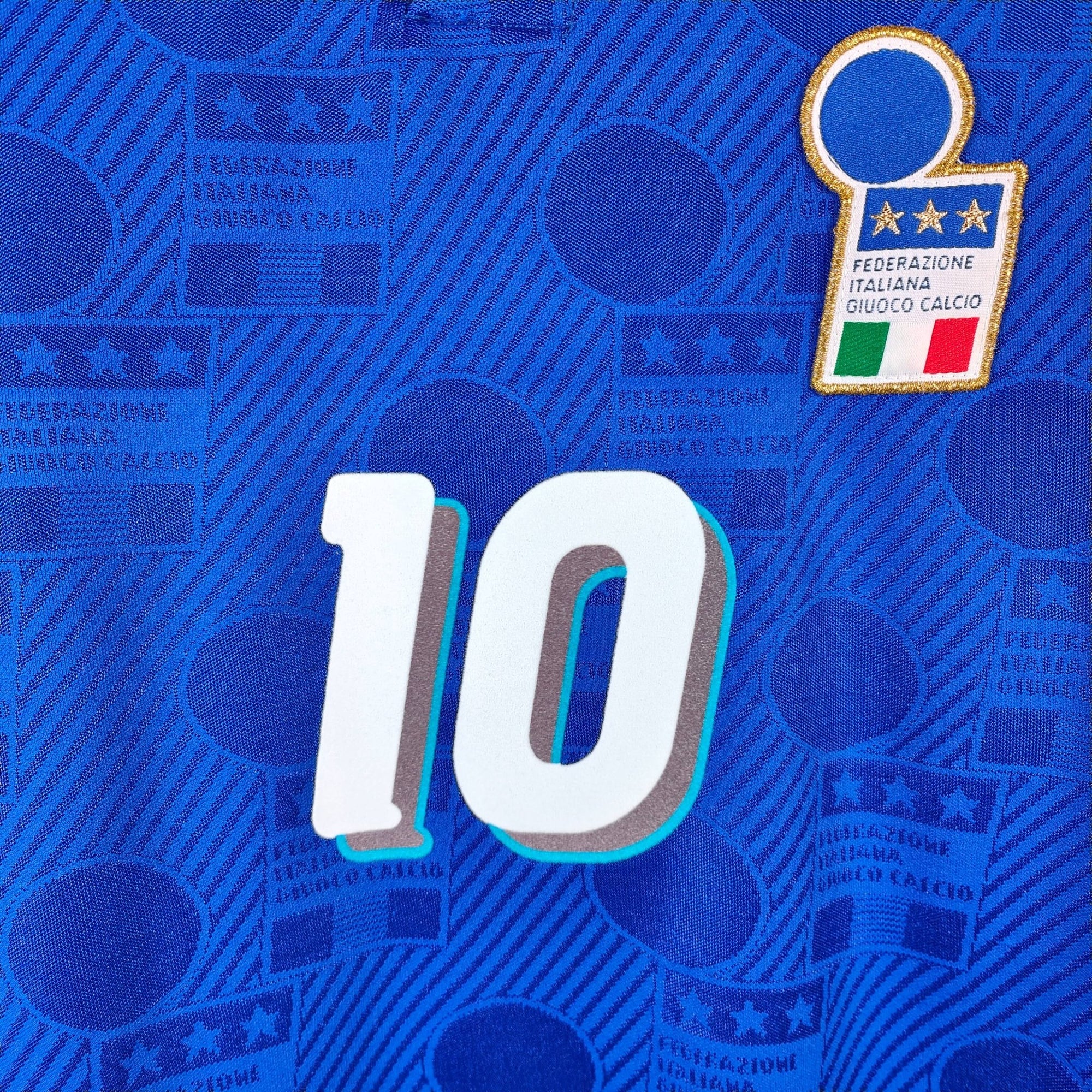 1994 Italy Home Shirt Baggio LS 10 - 9.5/10 - (M) - Eternal Pitch