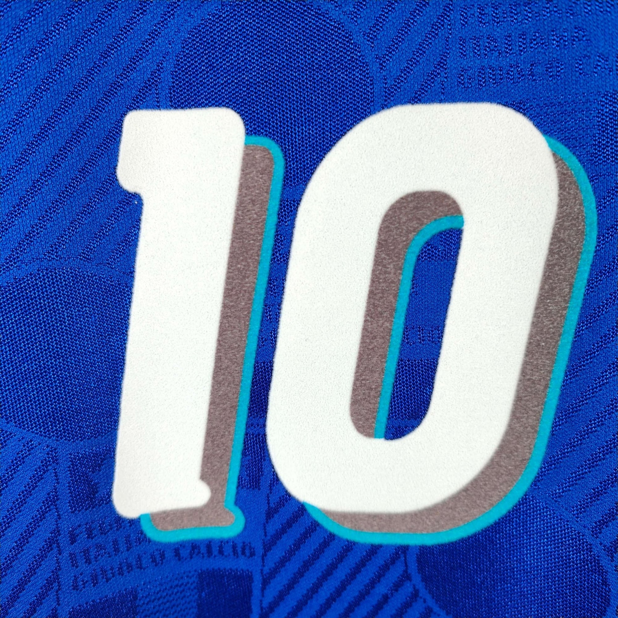 1994 Italy Home Shirt Baggio LS 10 - 9.5/10 - (M) - Eternal Pitch