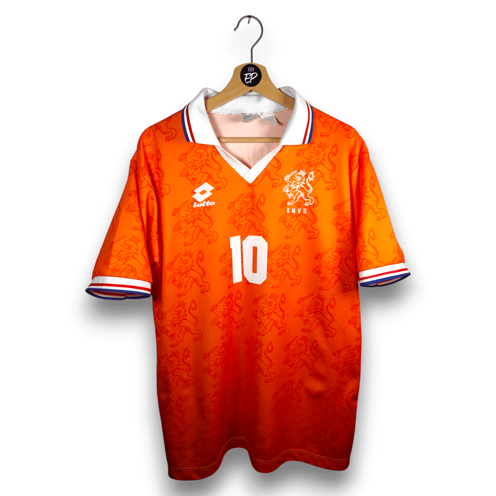1994 Netherlands Home Shirt Bergkamp 10 - 8.5/10 - (XL) - Eternal Pitch