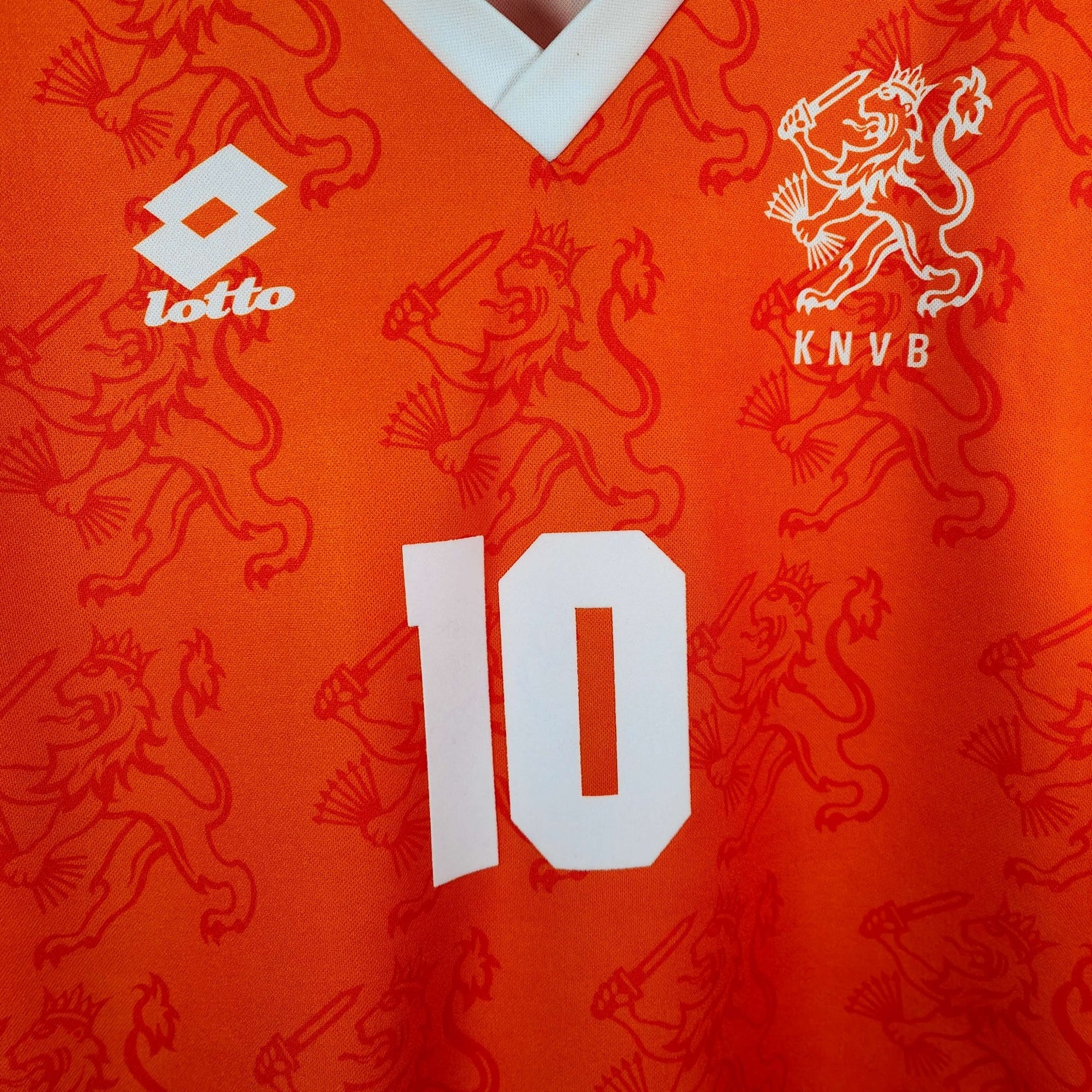 1994 Netherlands Home Shirt Bergkamp 10 - 8.5/10 - (XL) - Eternal Pitch