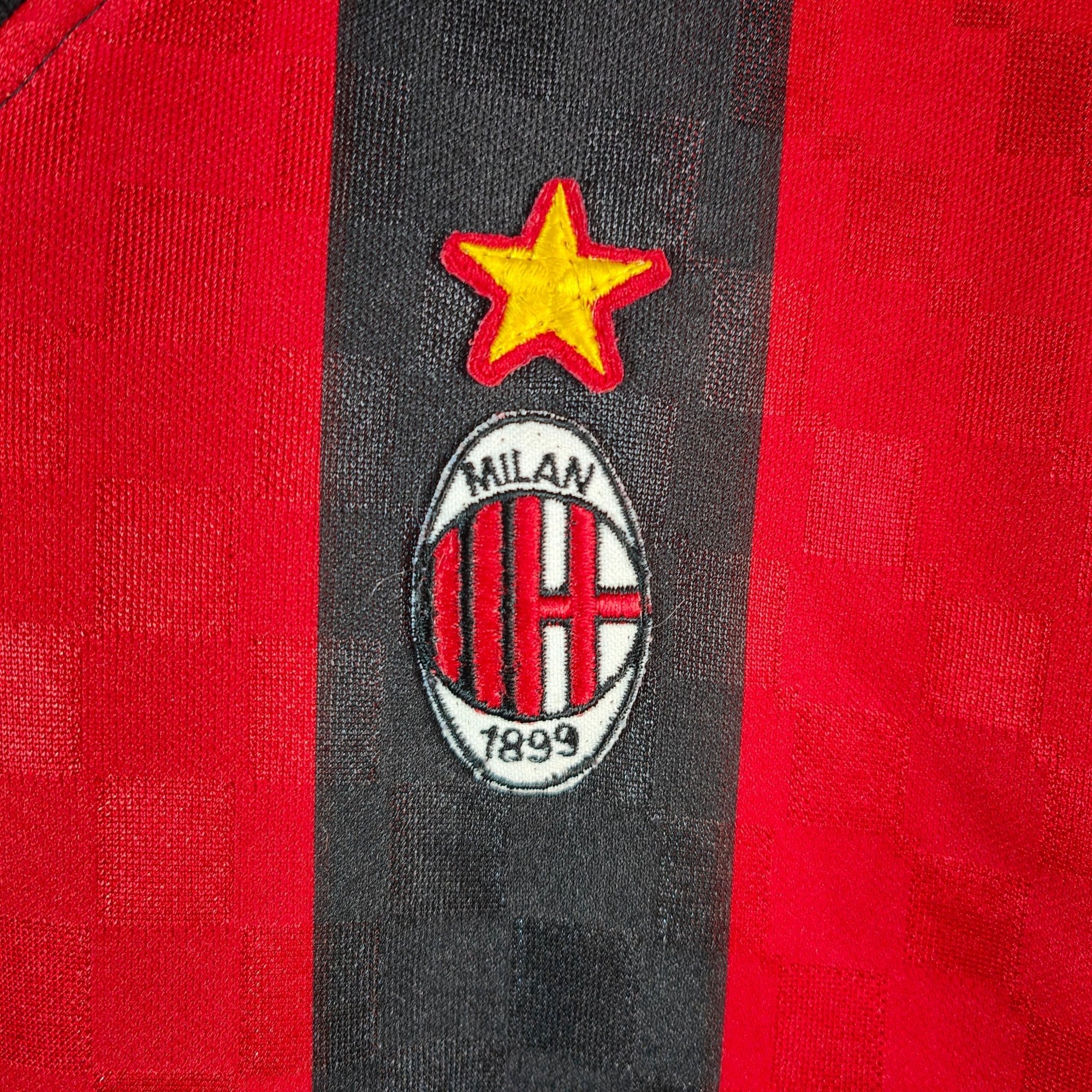 1995 - 96 AC Milan Home Shirt Maldini 3 - 9.5/10 - (M) - Eternal Pitch
