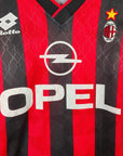 1995 - 96 AC Milan Home Shirt Weah 9 (L) - Eternal Pitch