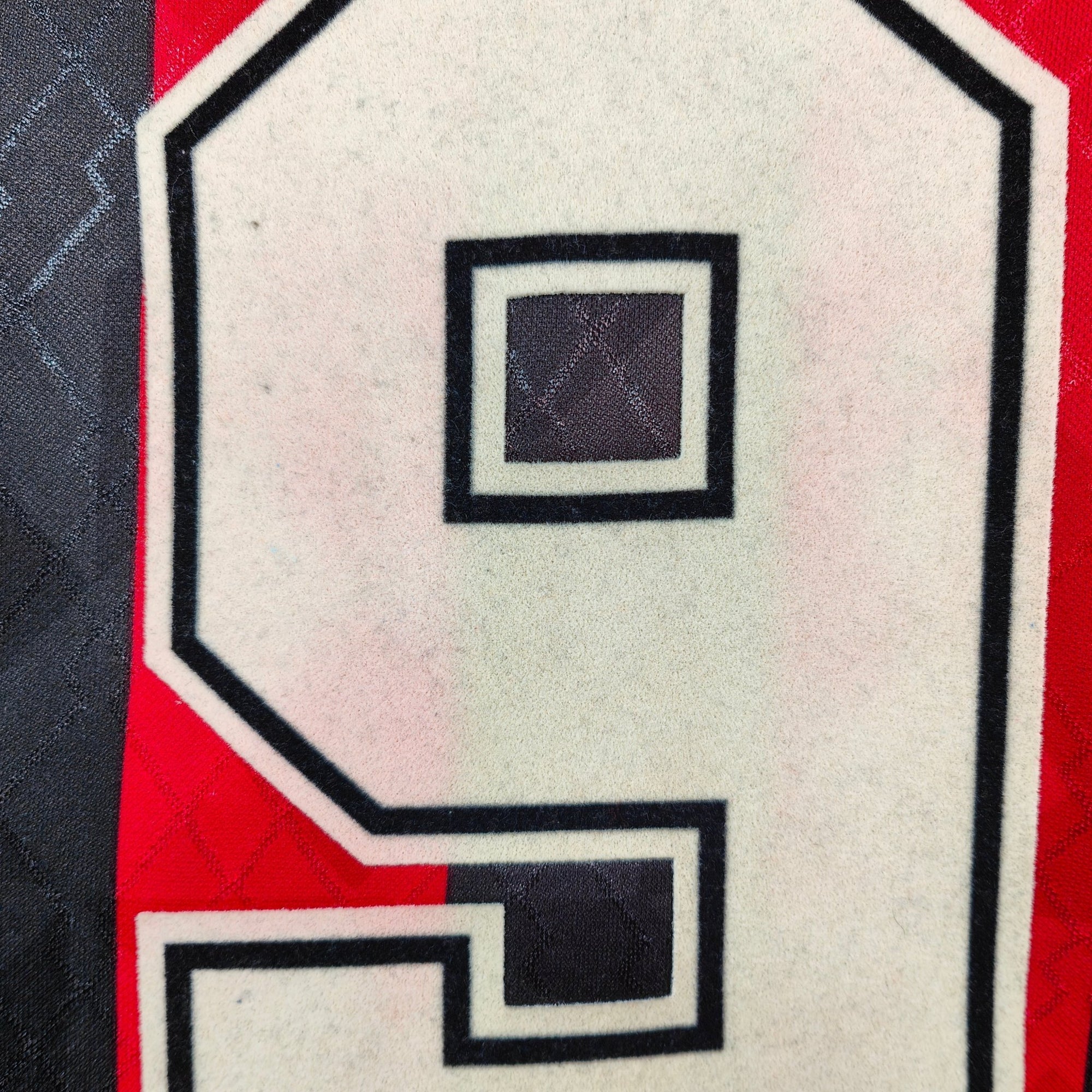 1995 - 96 AC Milan Home Shirt Weah 9 (L) - Eternal Pitch