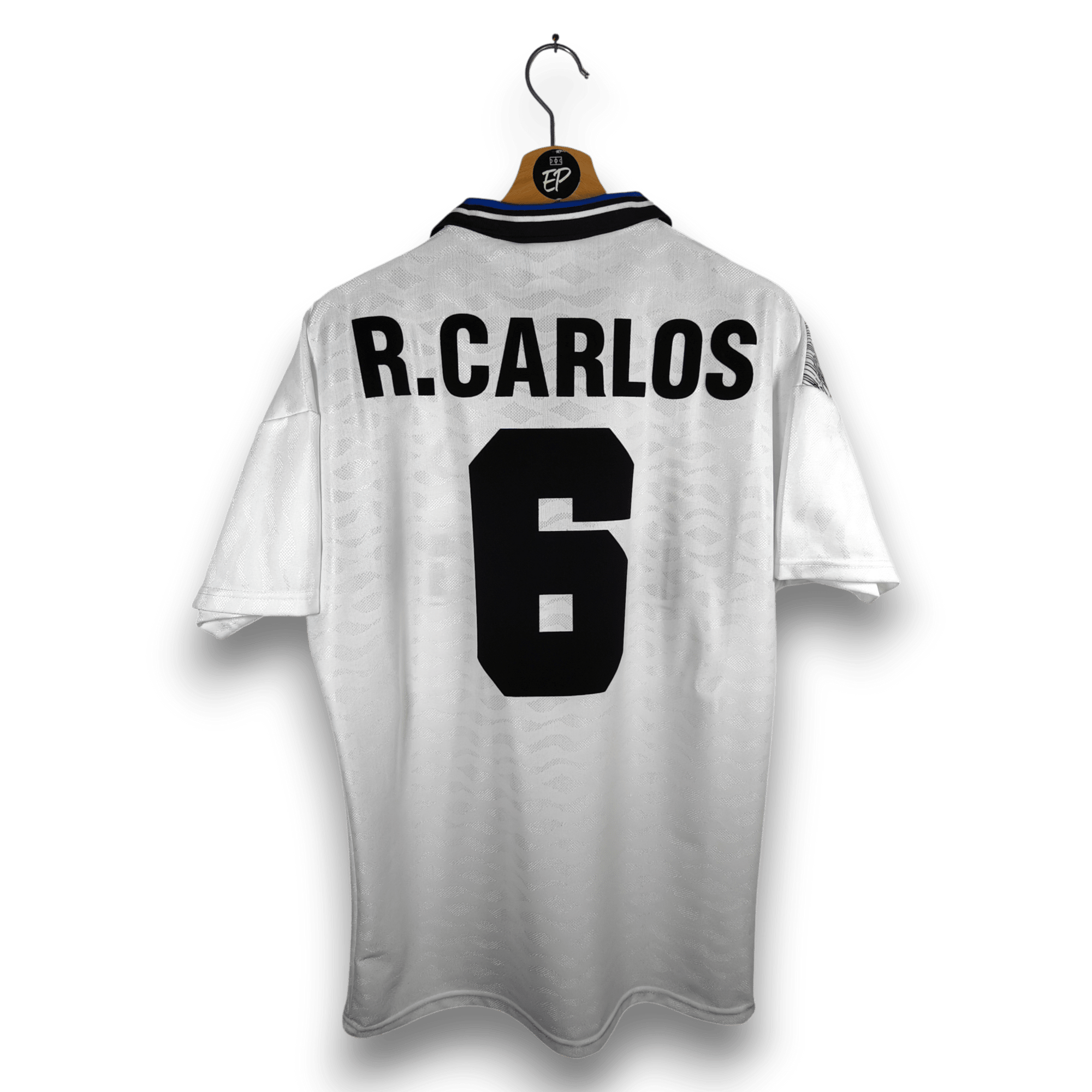 1995 - 96 Inter Milan Away Shirt Roberto Carlos 6 - 8.5/10 - (M) - Eternal Pitch