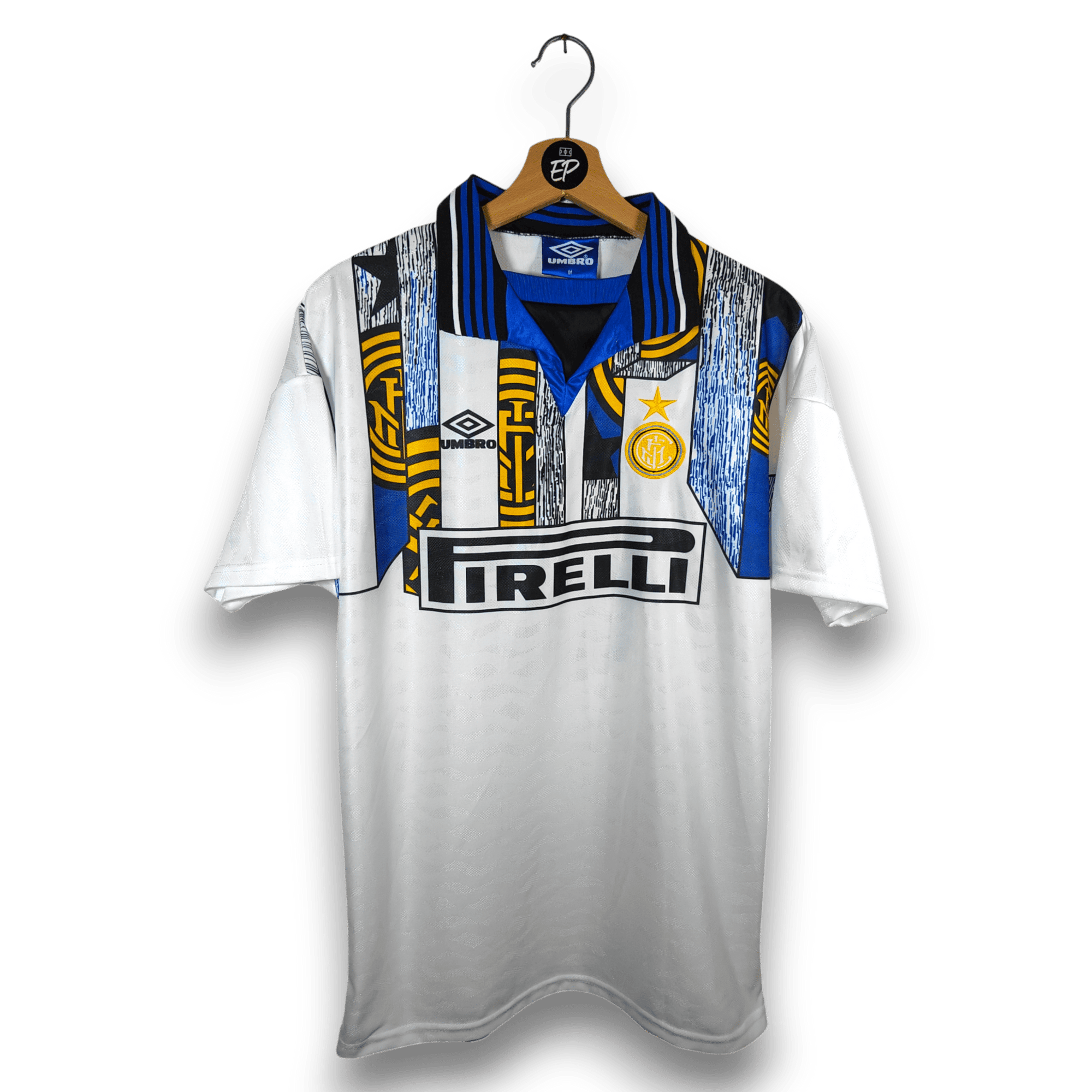 1995 - 96 Inter Milan Away Shirt Roberto Carlos 6 - 8.5/10 - (M) - Eternal Pitch