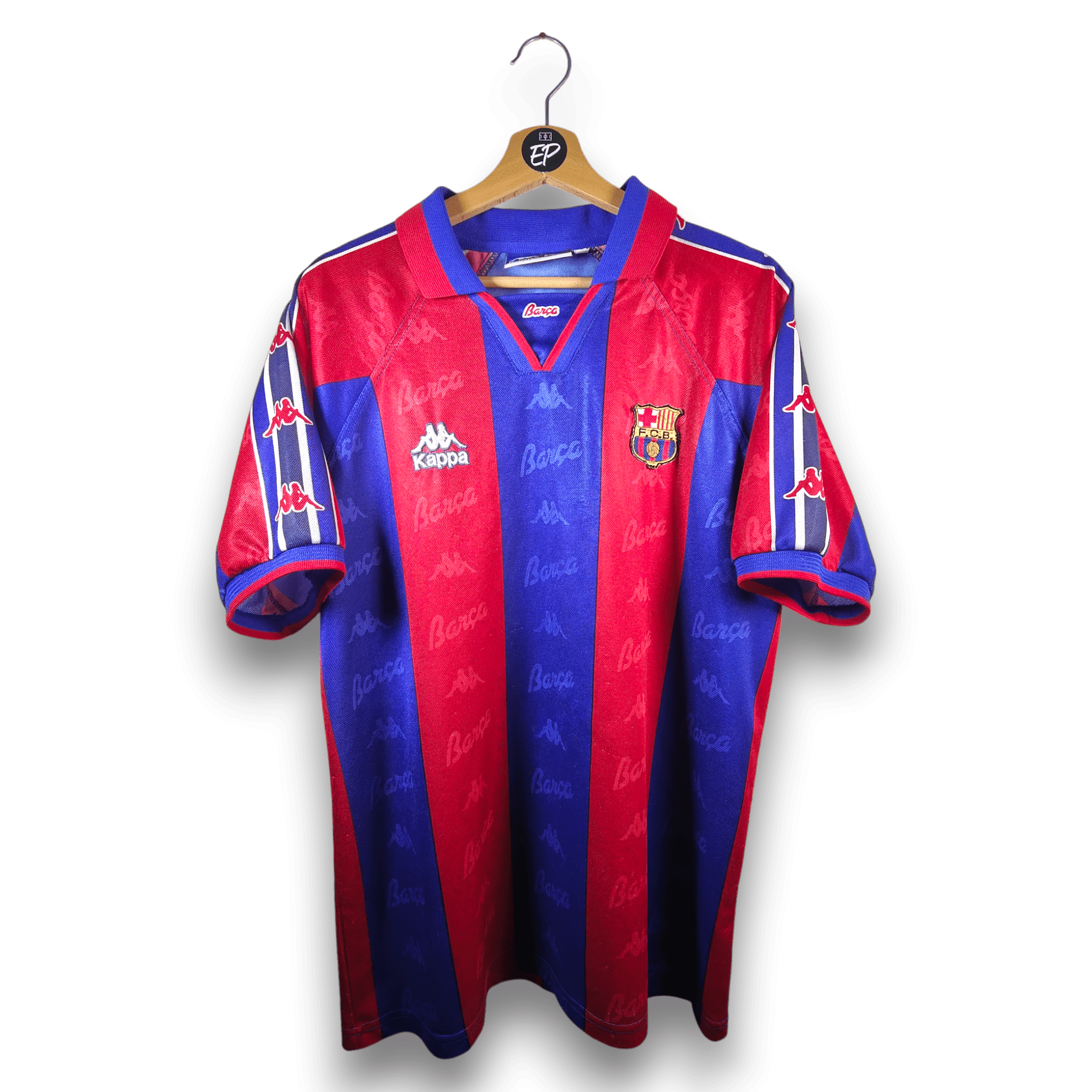 1995 - 97 FC Barcelona Home Shirt - 8/10 - (L) - Eternal Pitch