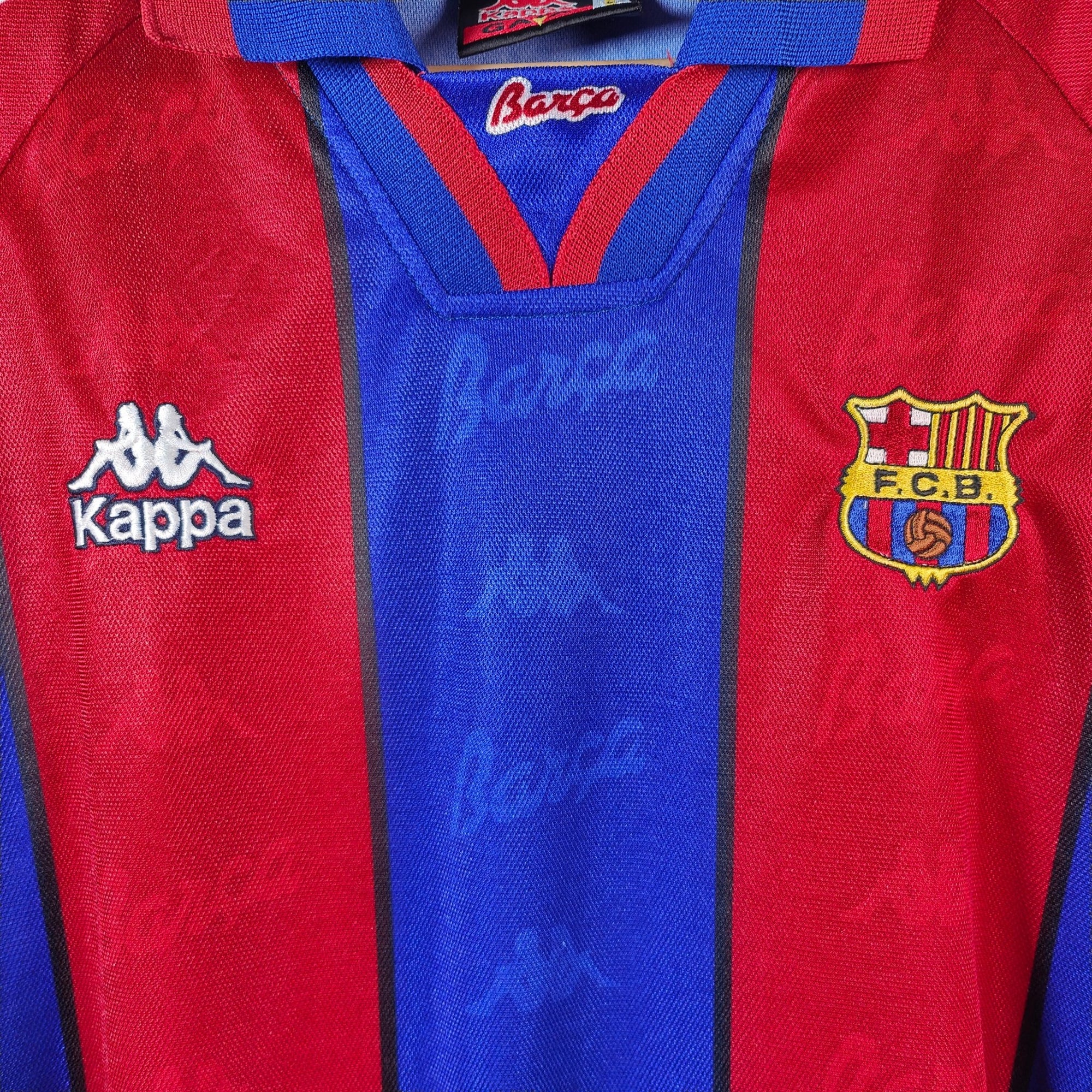 1995 - 97 FC Barcelona Home Shirt - 9.5/10 - (L) - Eternal Pitch