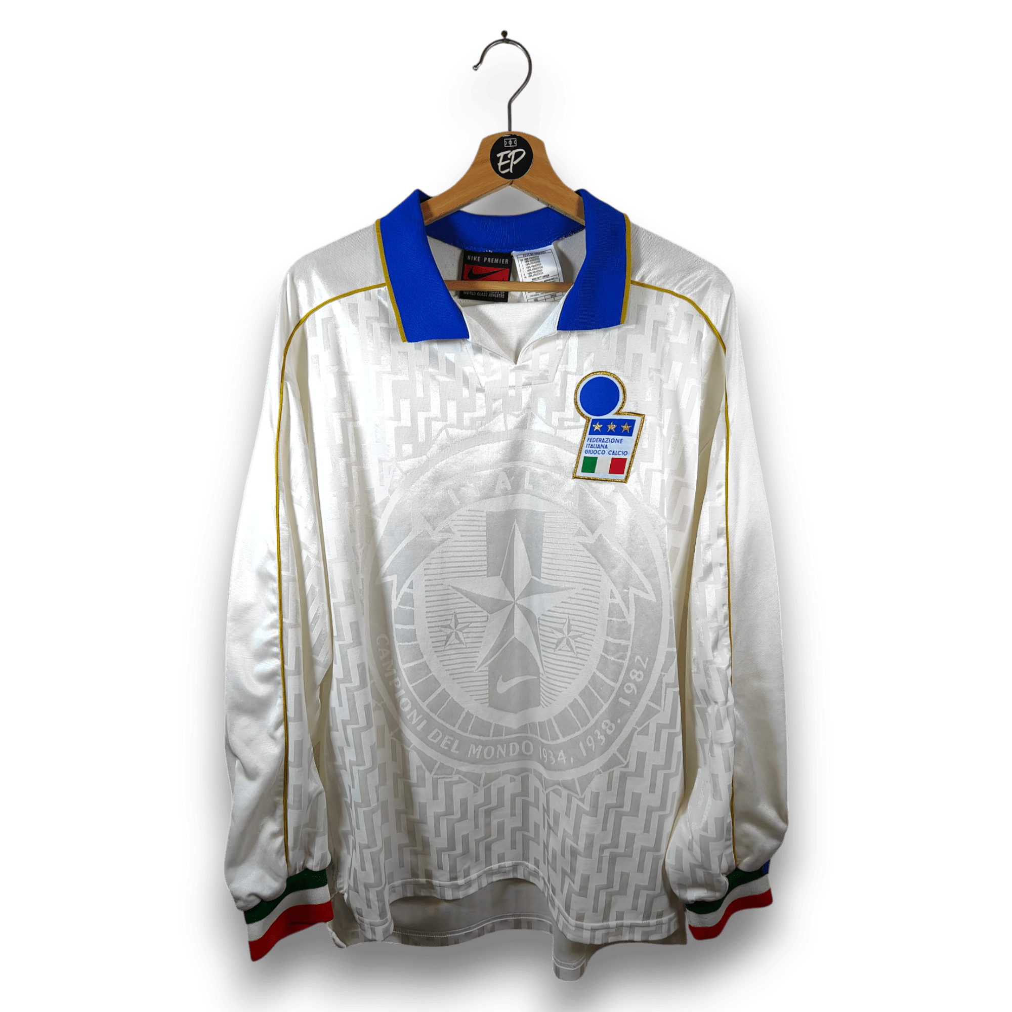 1995 Italy Away Shirt MATCH ISSUE 16 - 8.5/10 - (L) - Eternal Pitch