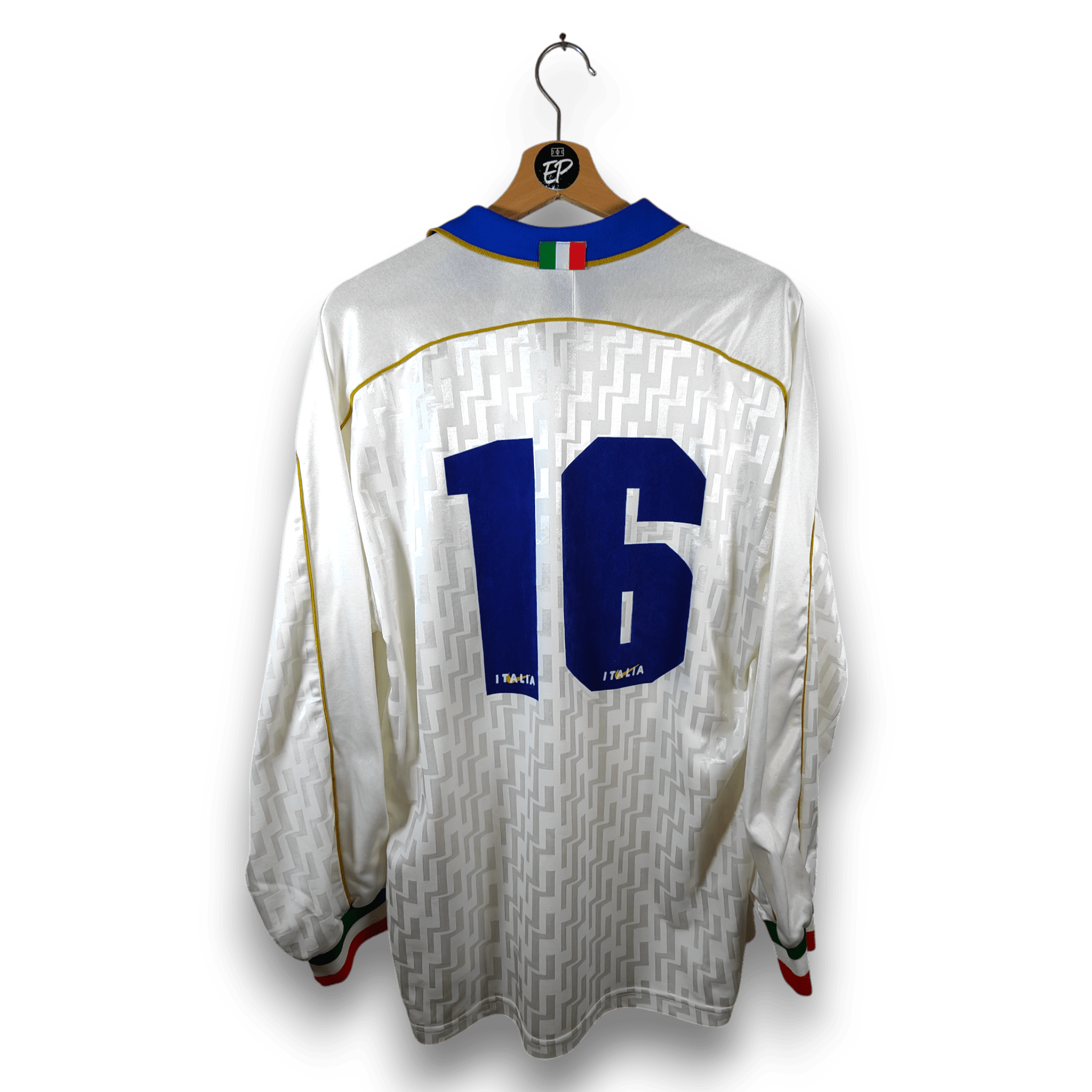 1995 Italy Away Shirt MATCH ISSUE 16 - 8.5/10 - (L) - Eternal Pitch
