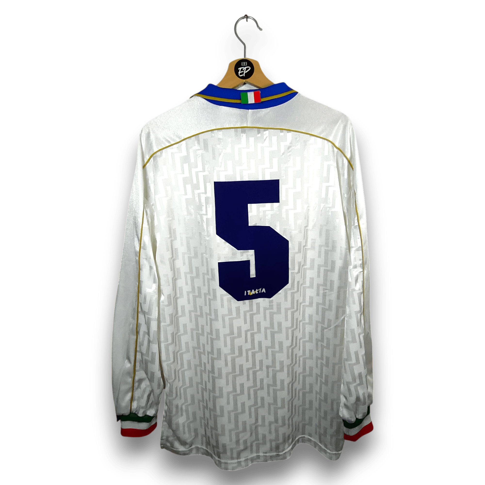 1995 Italy Away Shirt MATCH ISSUE 5 - 9/10 - (L) - Eternal Pitch