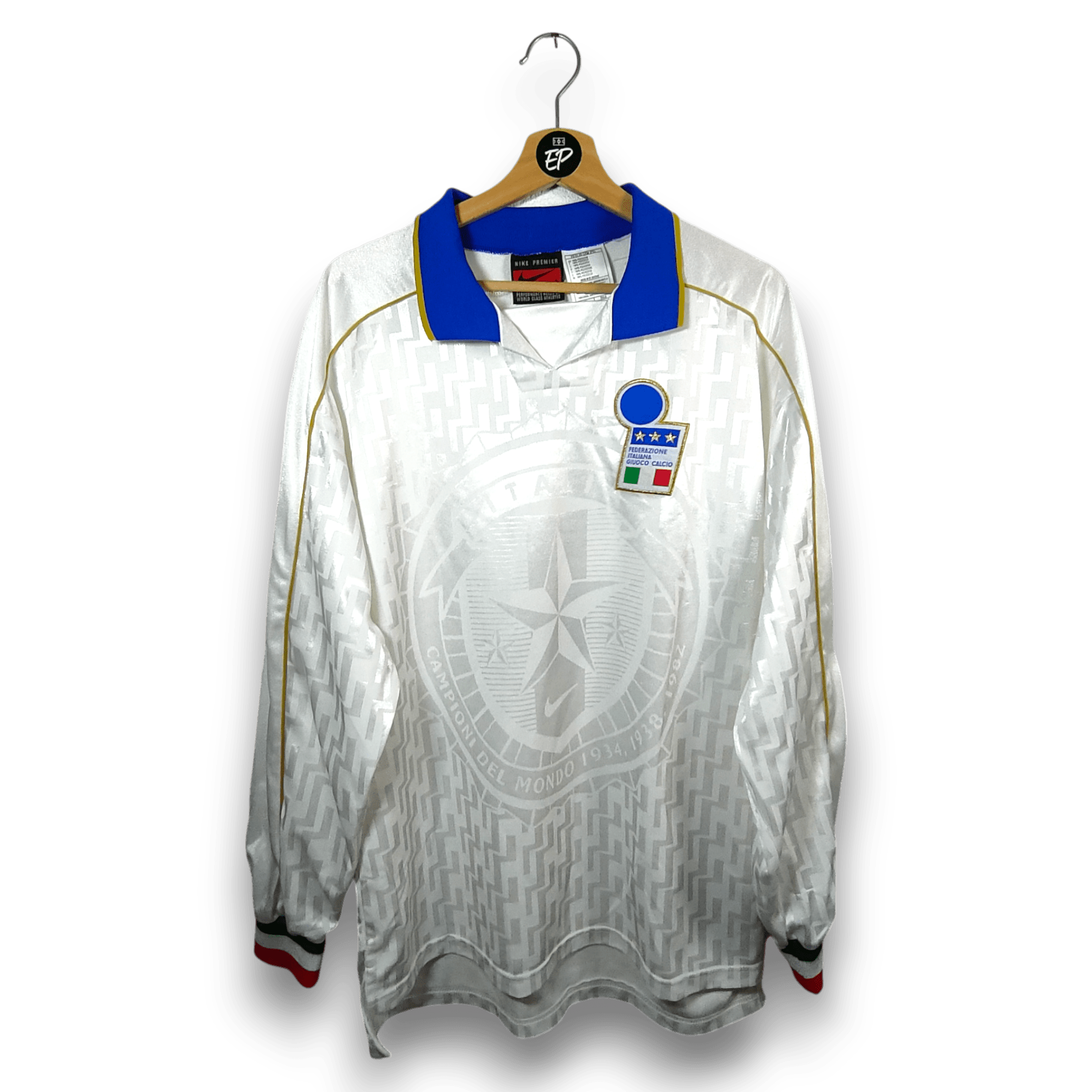 1995 Italy Away Shirt MATCH ISSUE 5 - 9/10 - (L) - Eternal Pitch