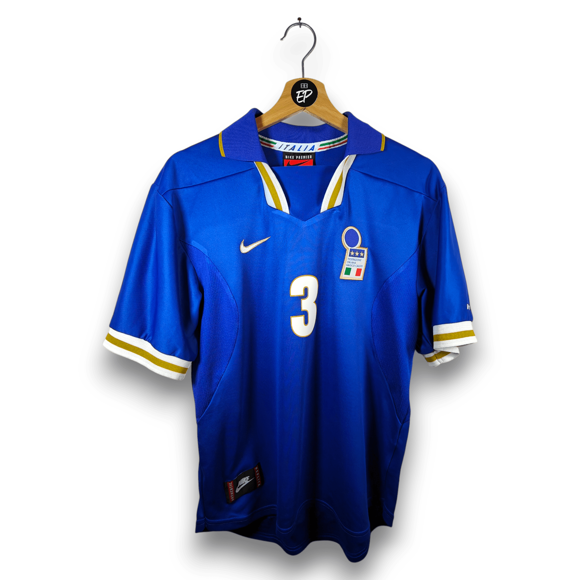 1996 - 97 Italy Home Shirt Maldini 3 - 8.5/10 - (M) - Eternal Pitch